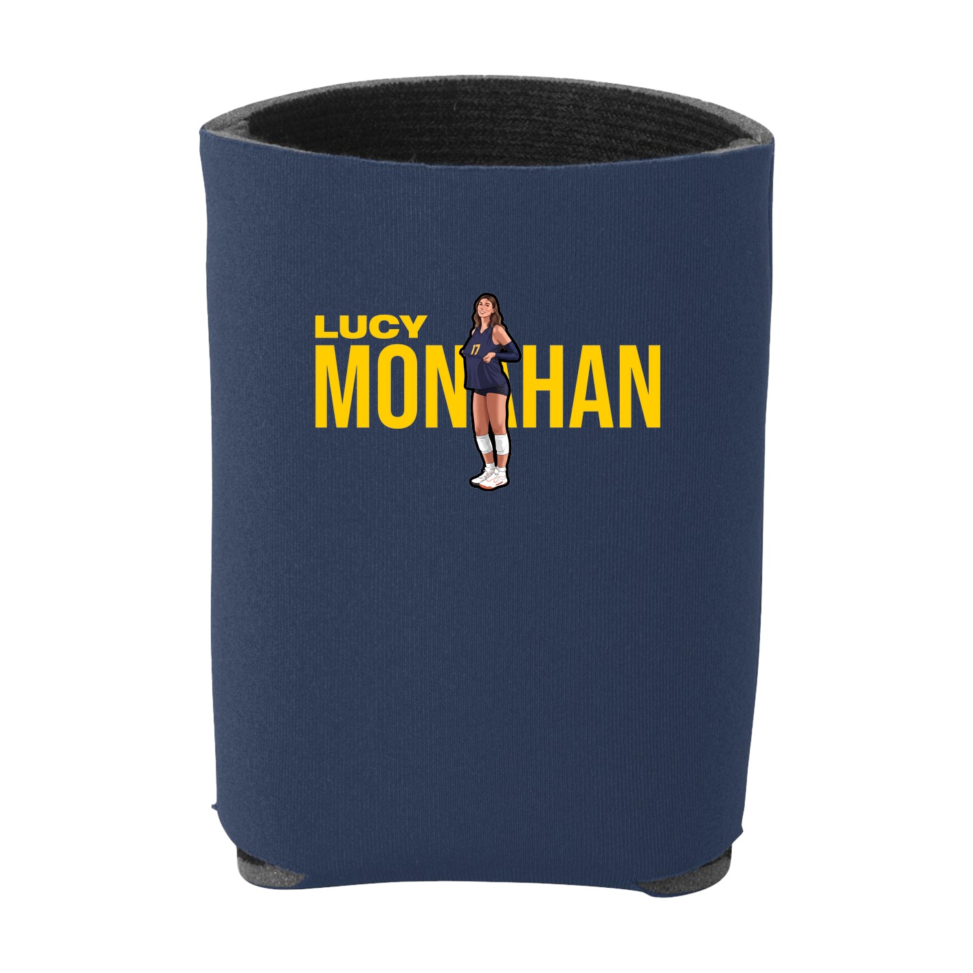 Can Holder — Player Name in Navy