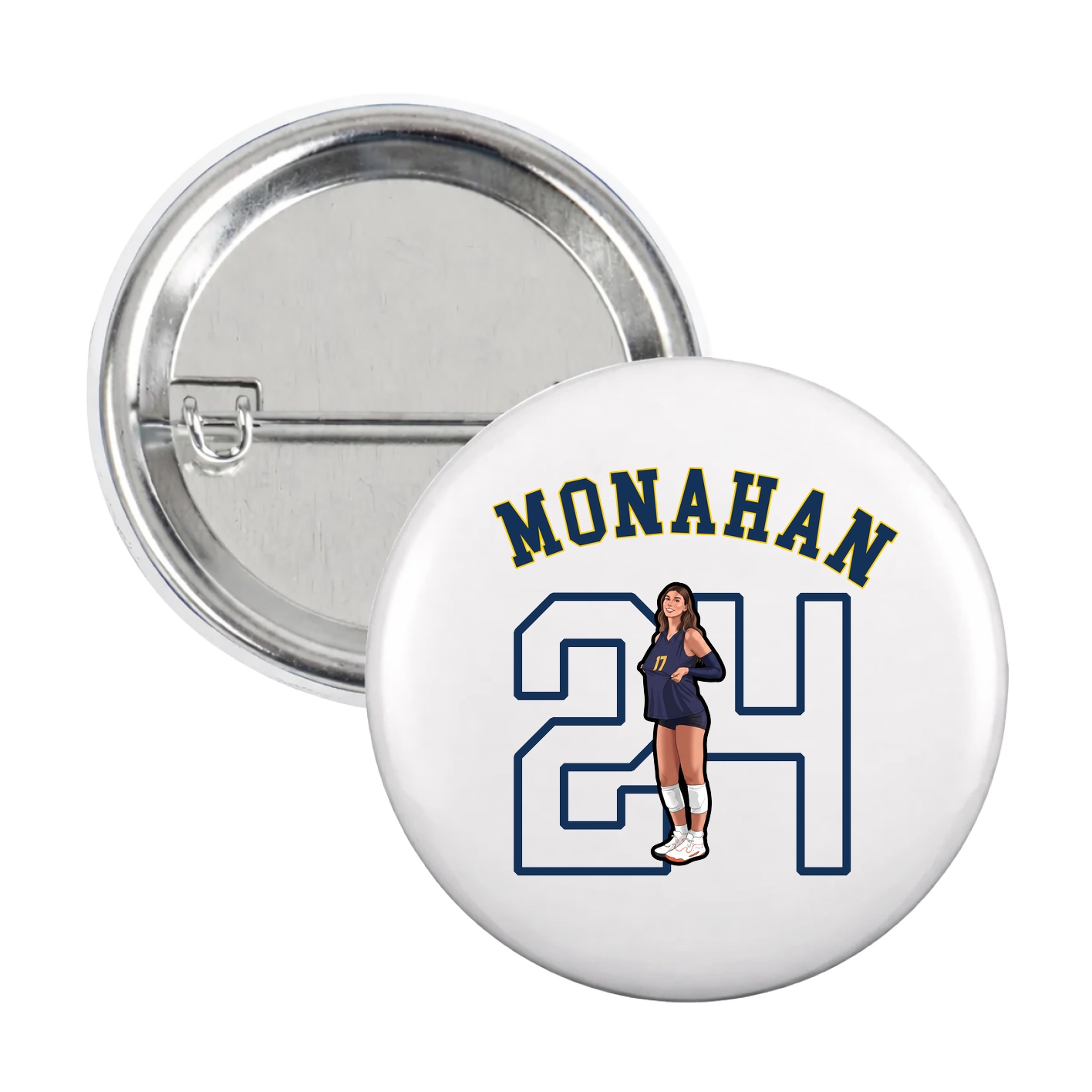 Game Day Button — Shirsey Arch in White
