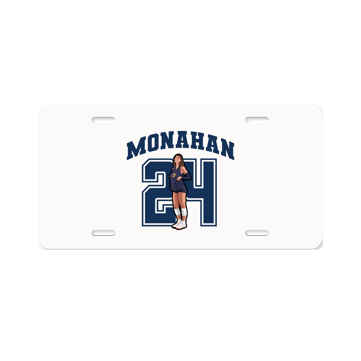 License Plate — Number in Classic