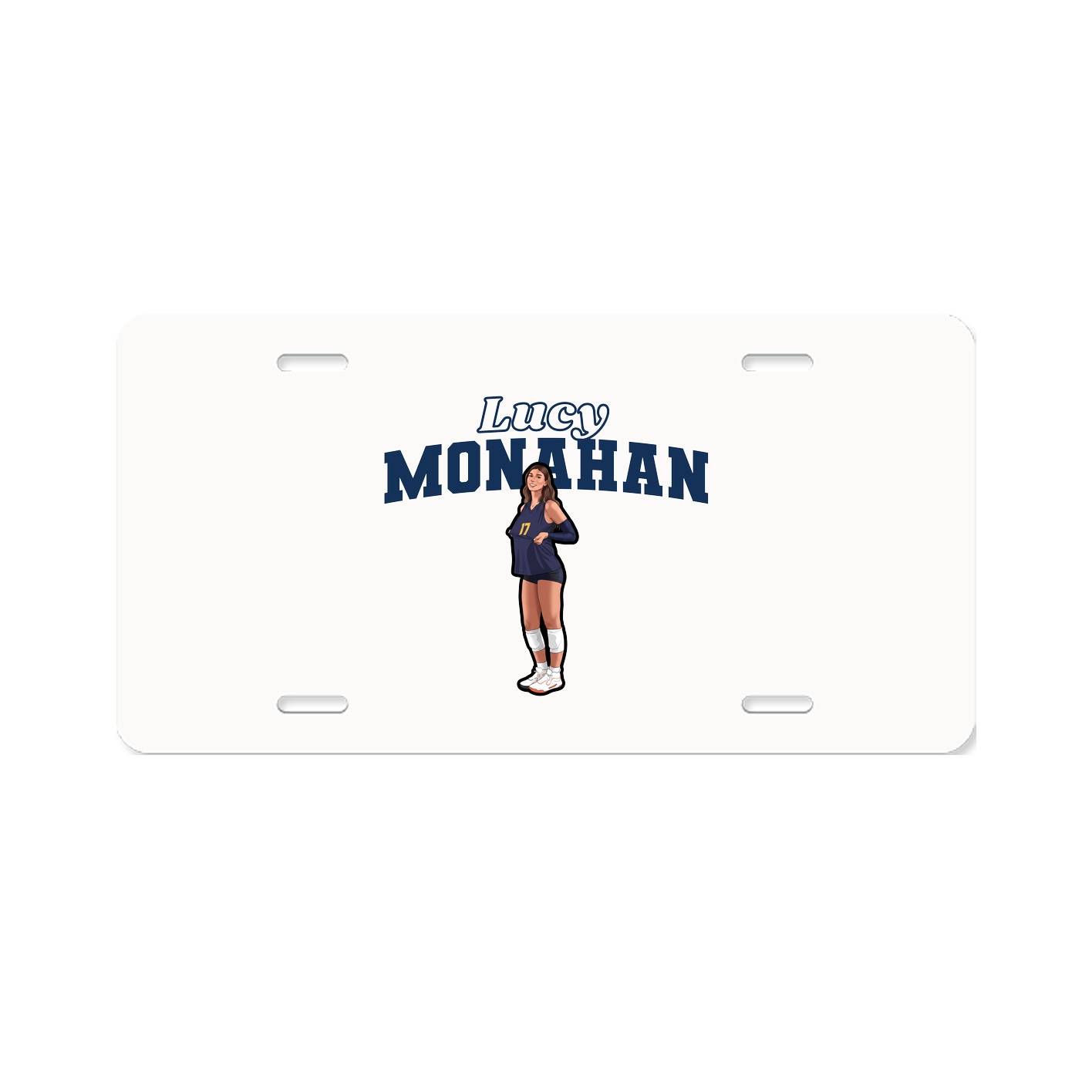 License Plate — Name Arch in Classic