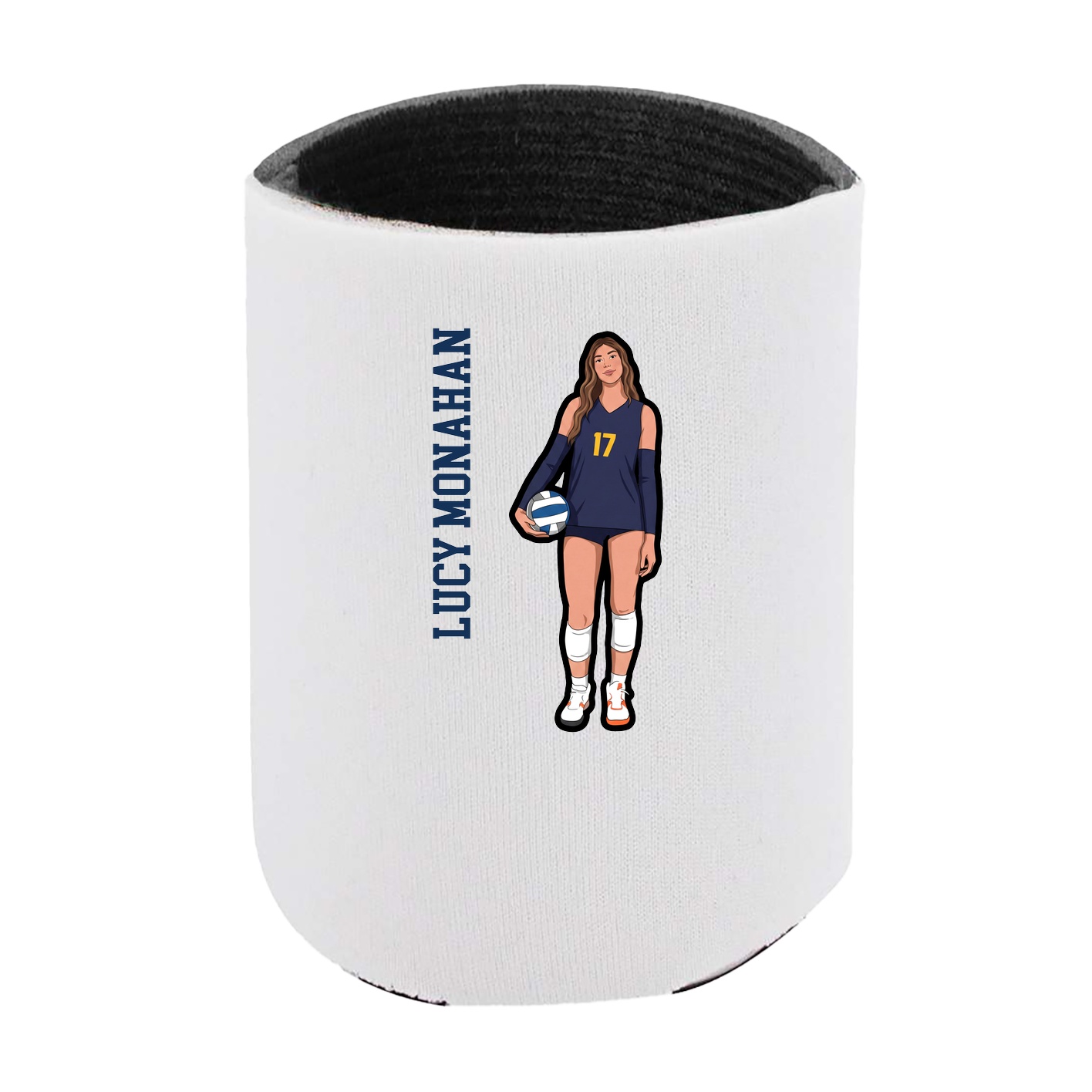 Can Holder — Name Vertical in White
