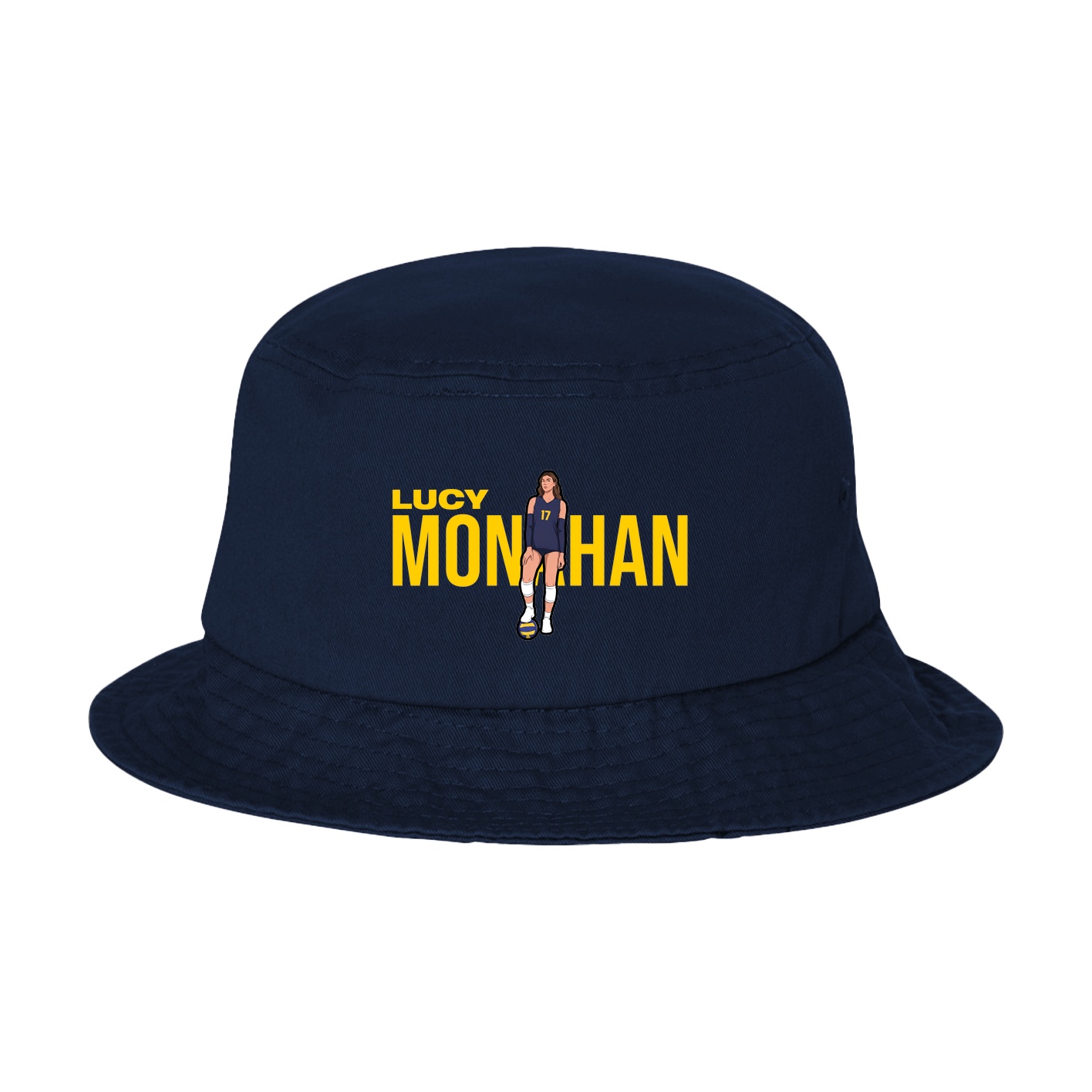 Bucket Cap — Player Name in Navy