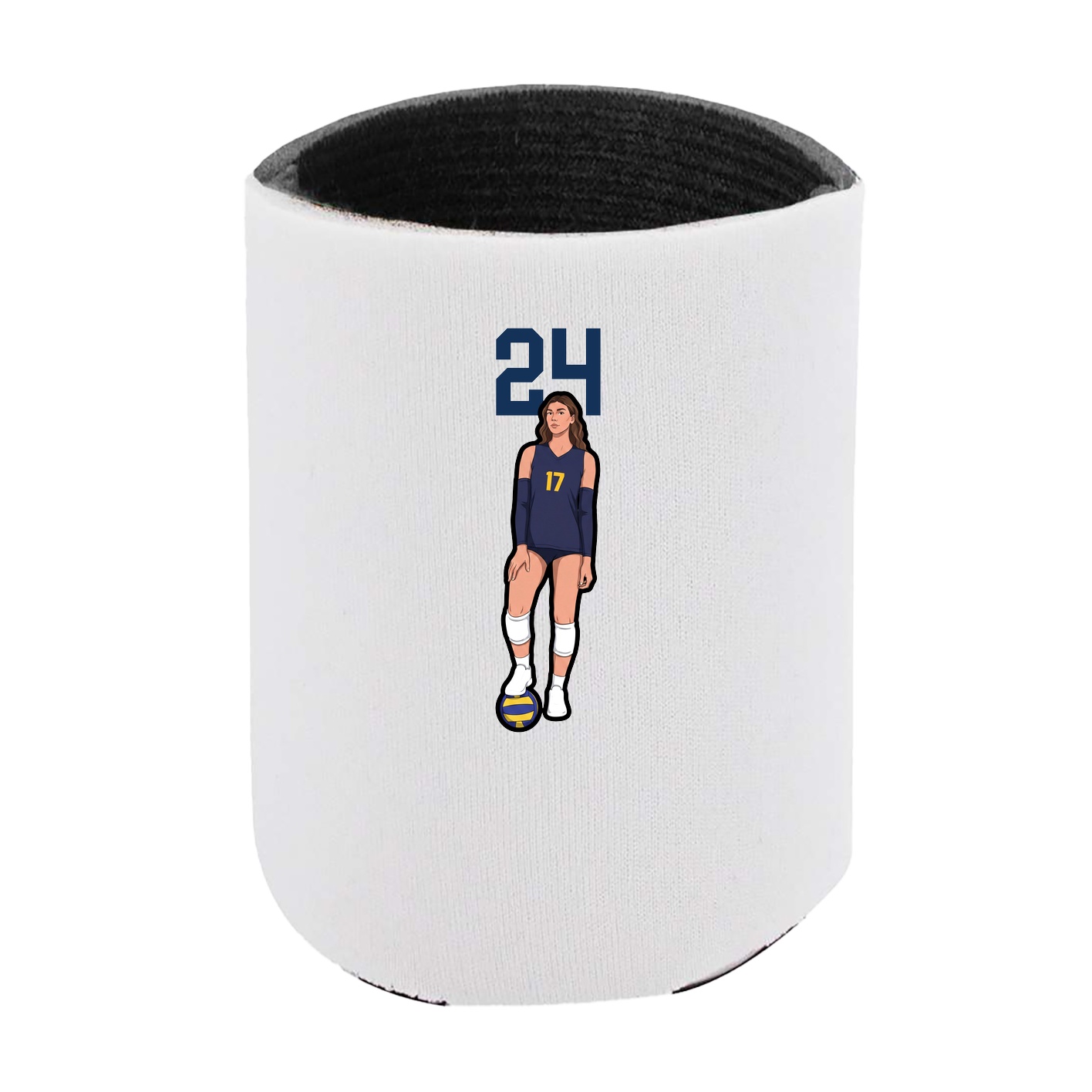 Can Holder — Number Top in White