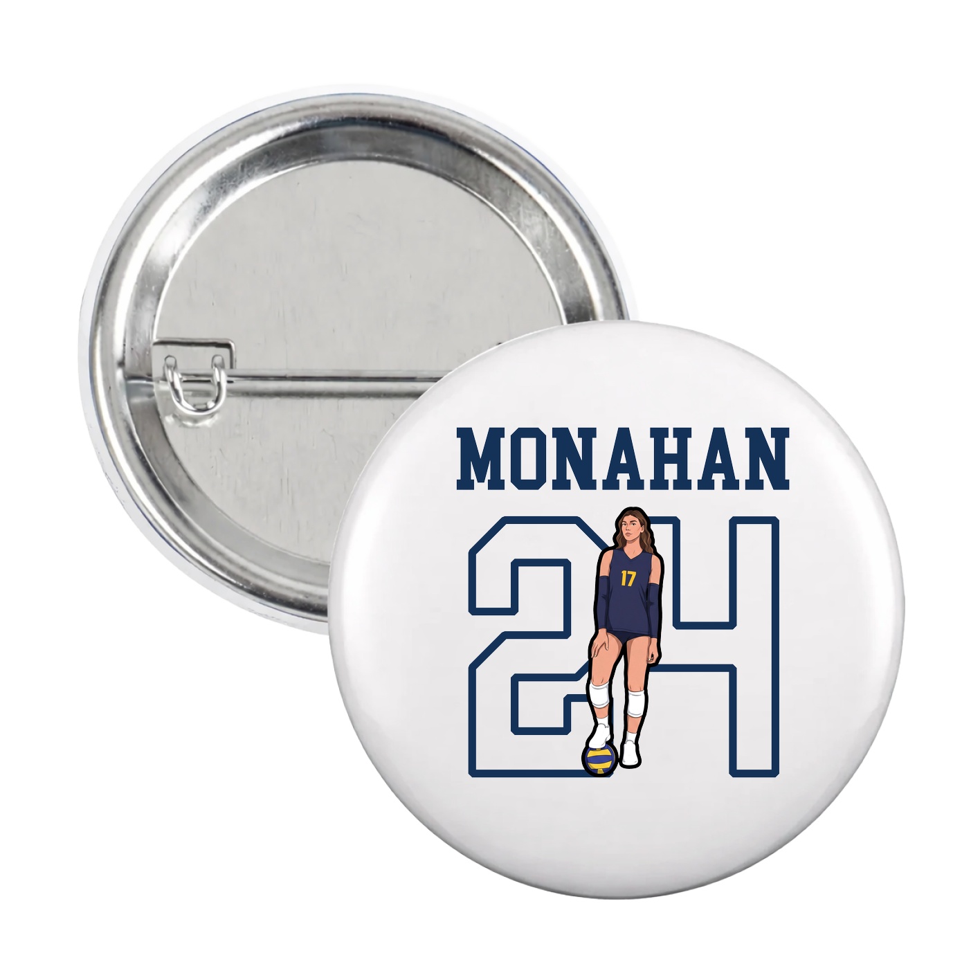 Game Day Button — Shirsey in White