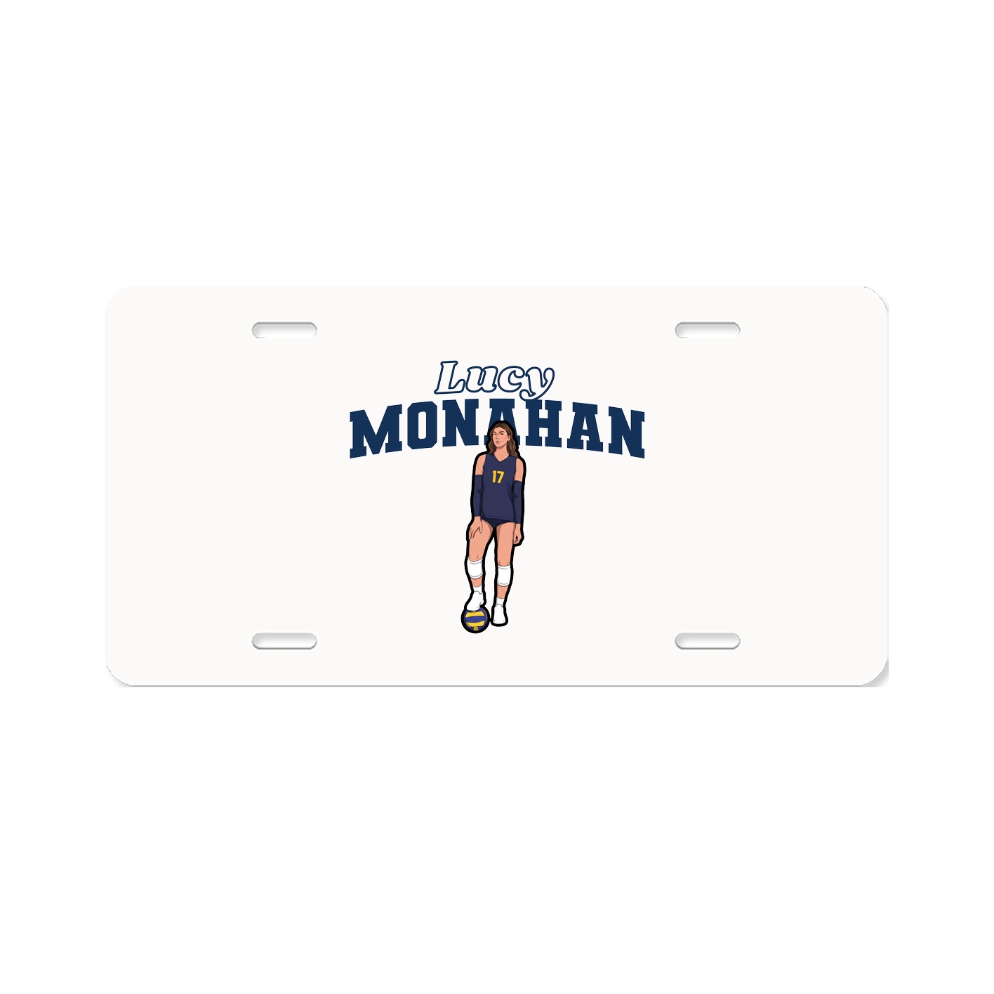 License Plate — Name Arch in Classic