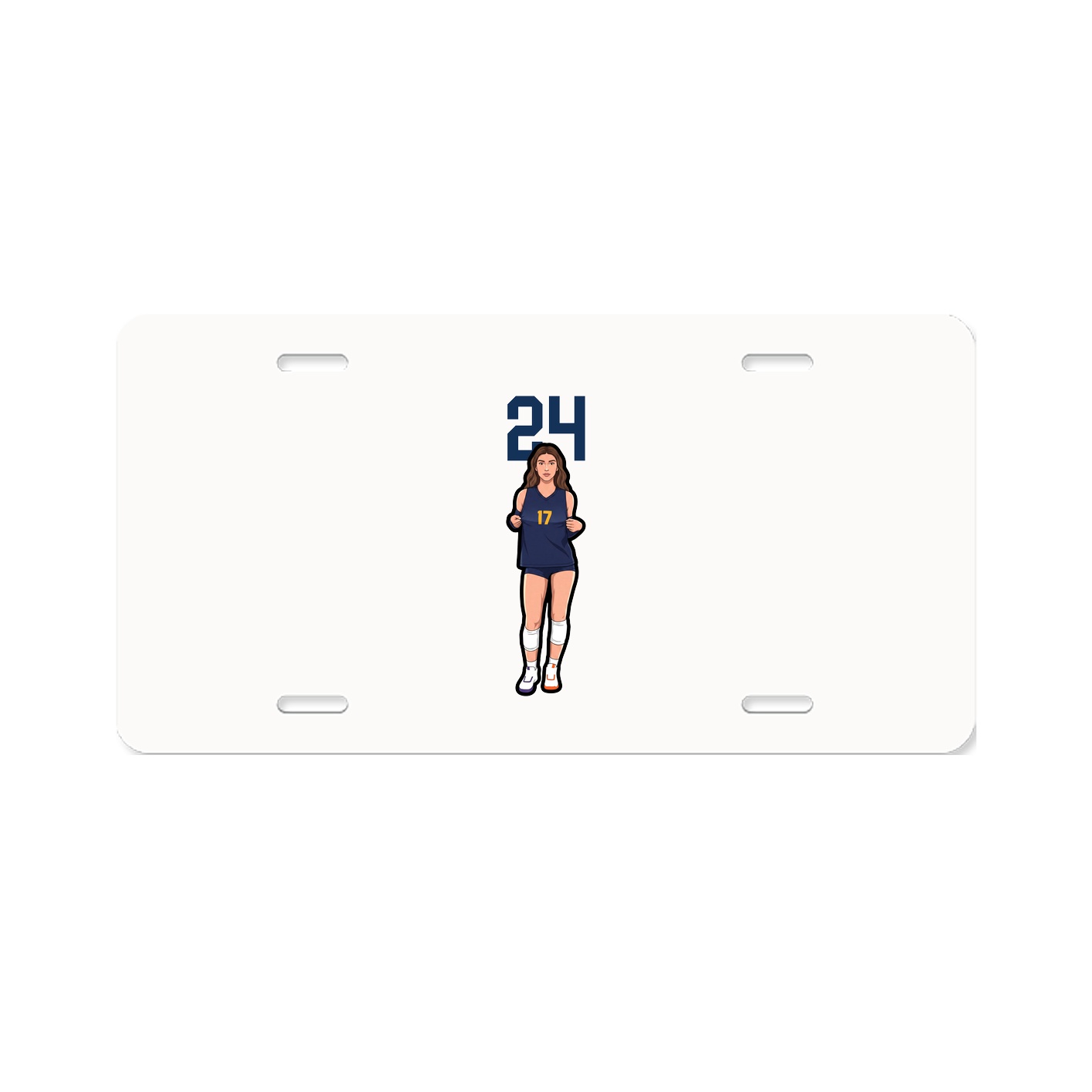 License Plate — Number Top in Classic