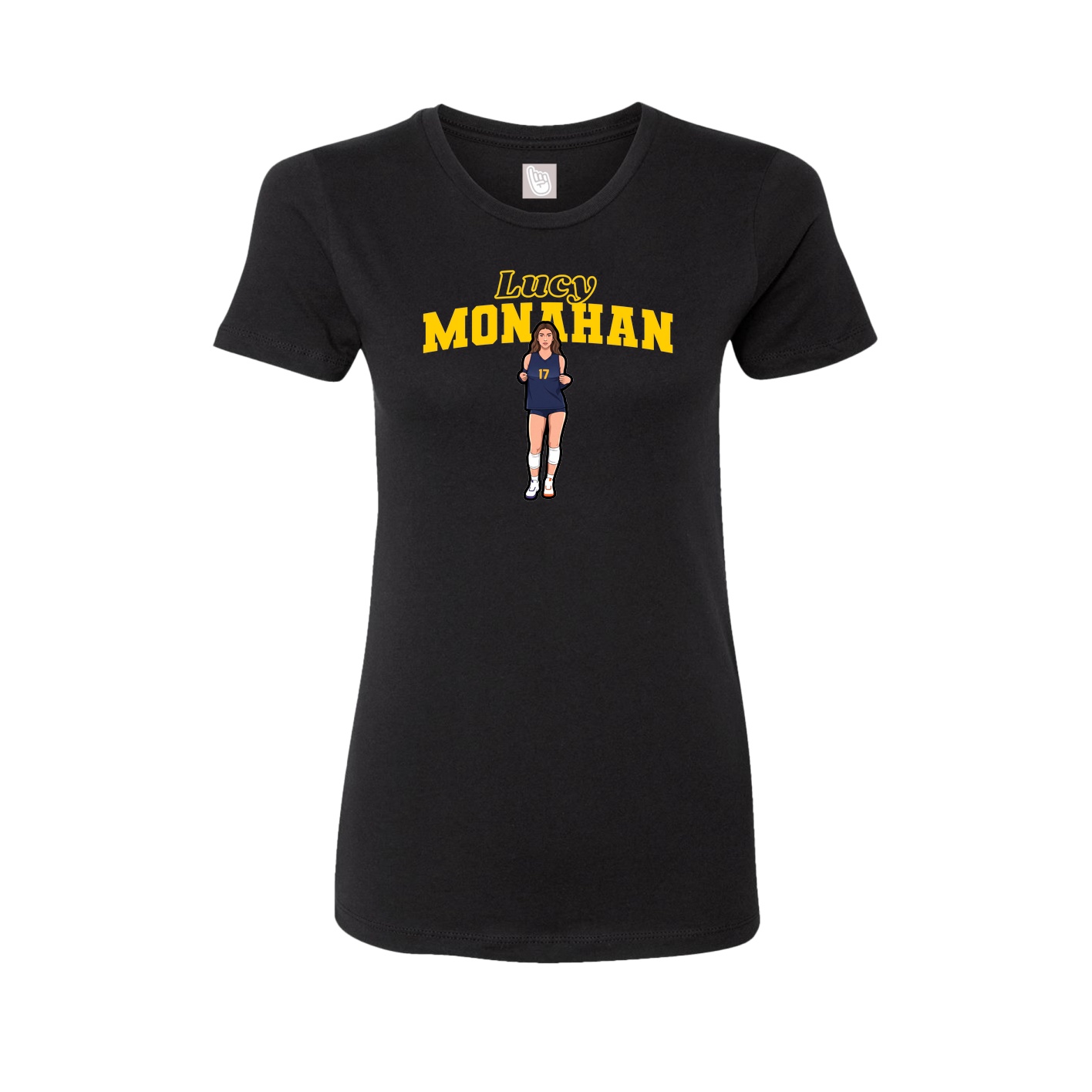 Womens Tee — Name Arch in Black