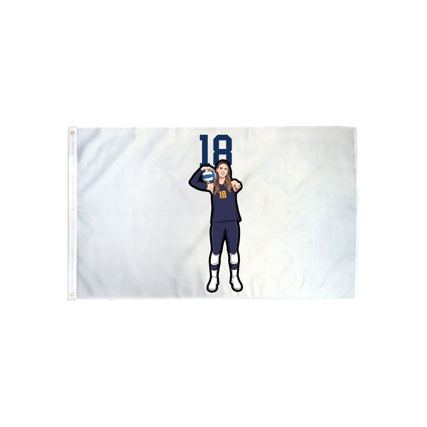 3x5 Flag — Number Top in Classic
