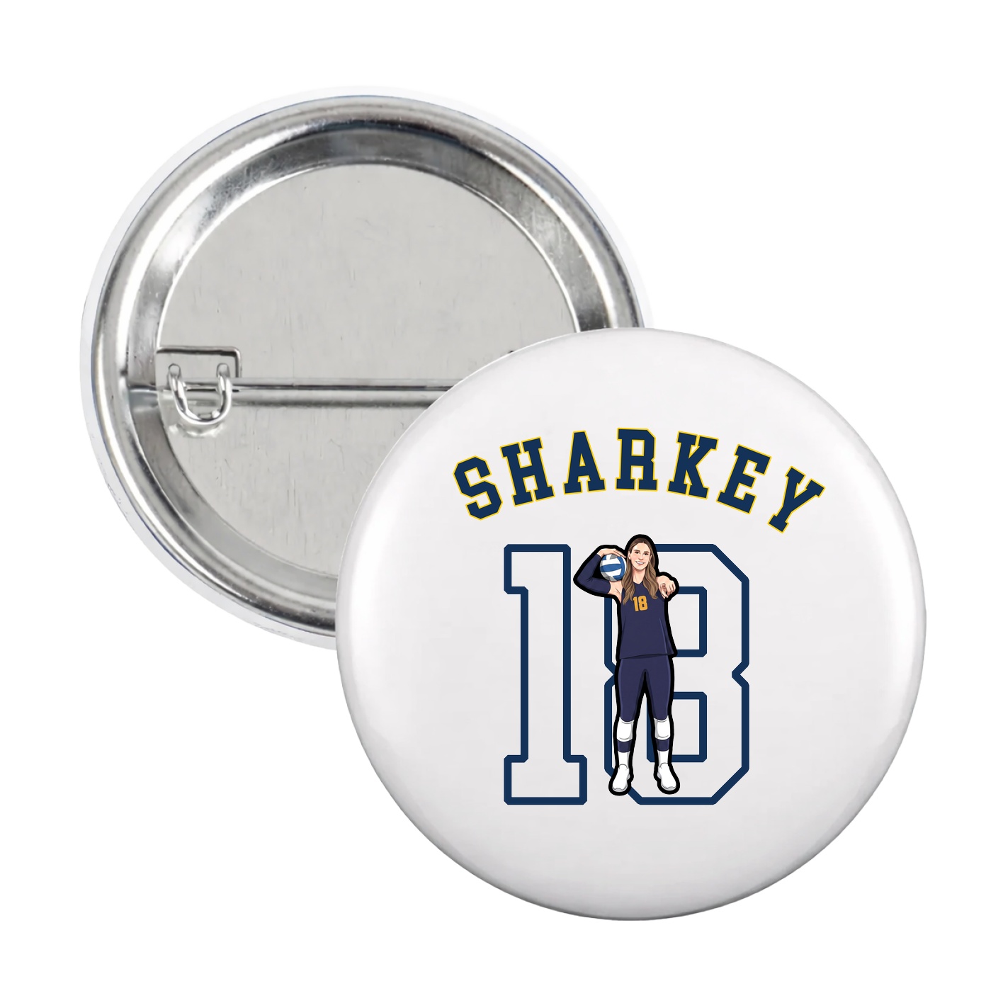 Game Day Button — Shirsey Arch in White