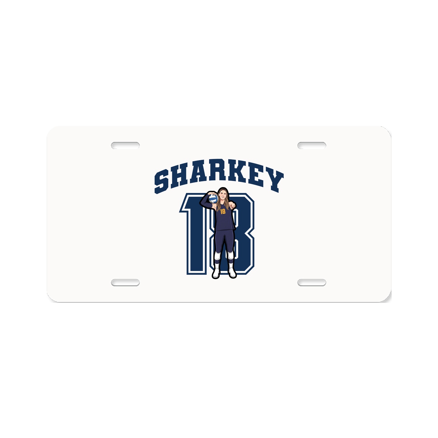 License Plate — Number in Classic