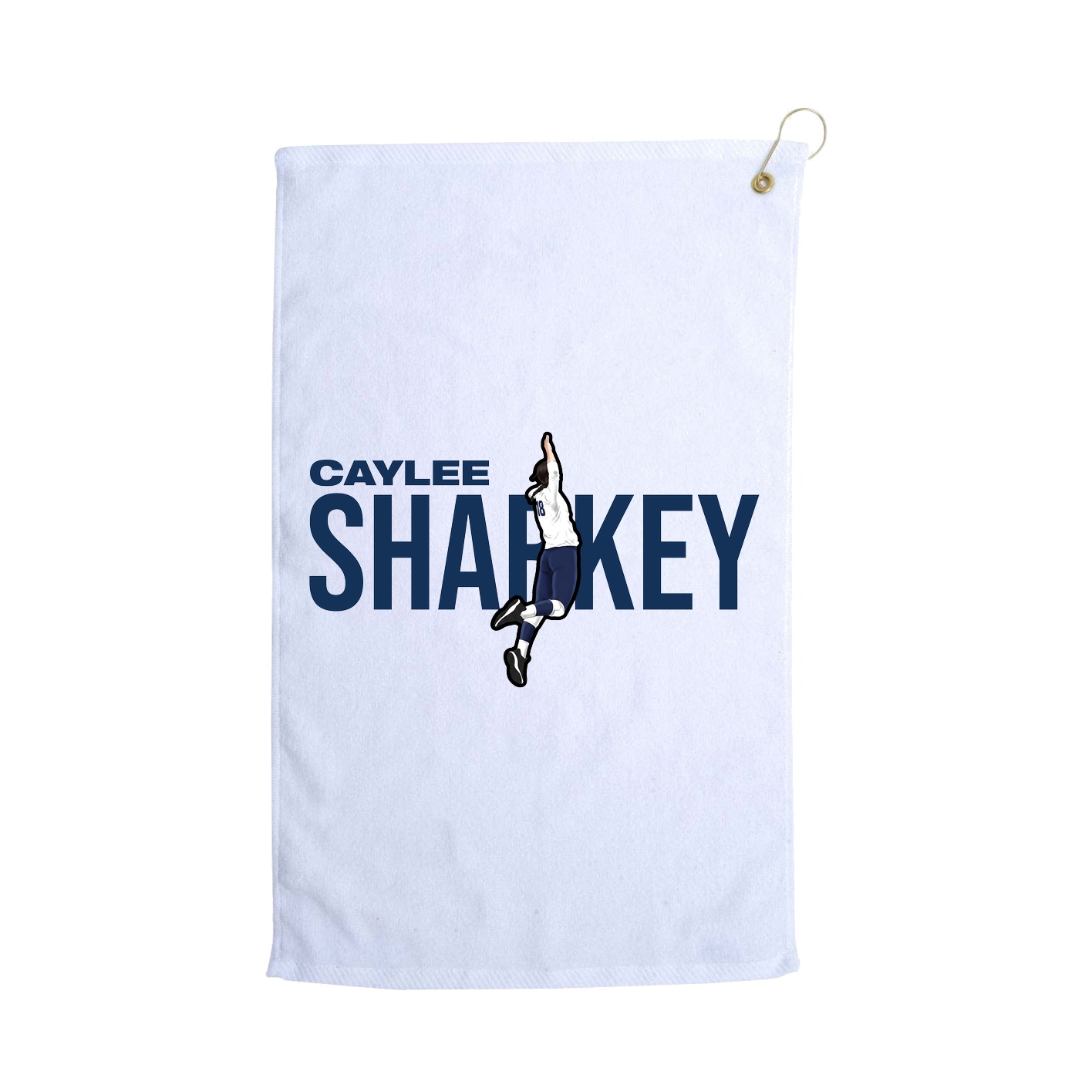 Golf Towel — Player Name in White