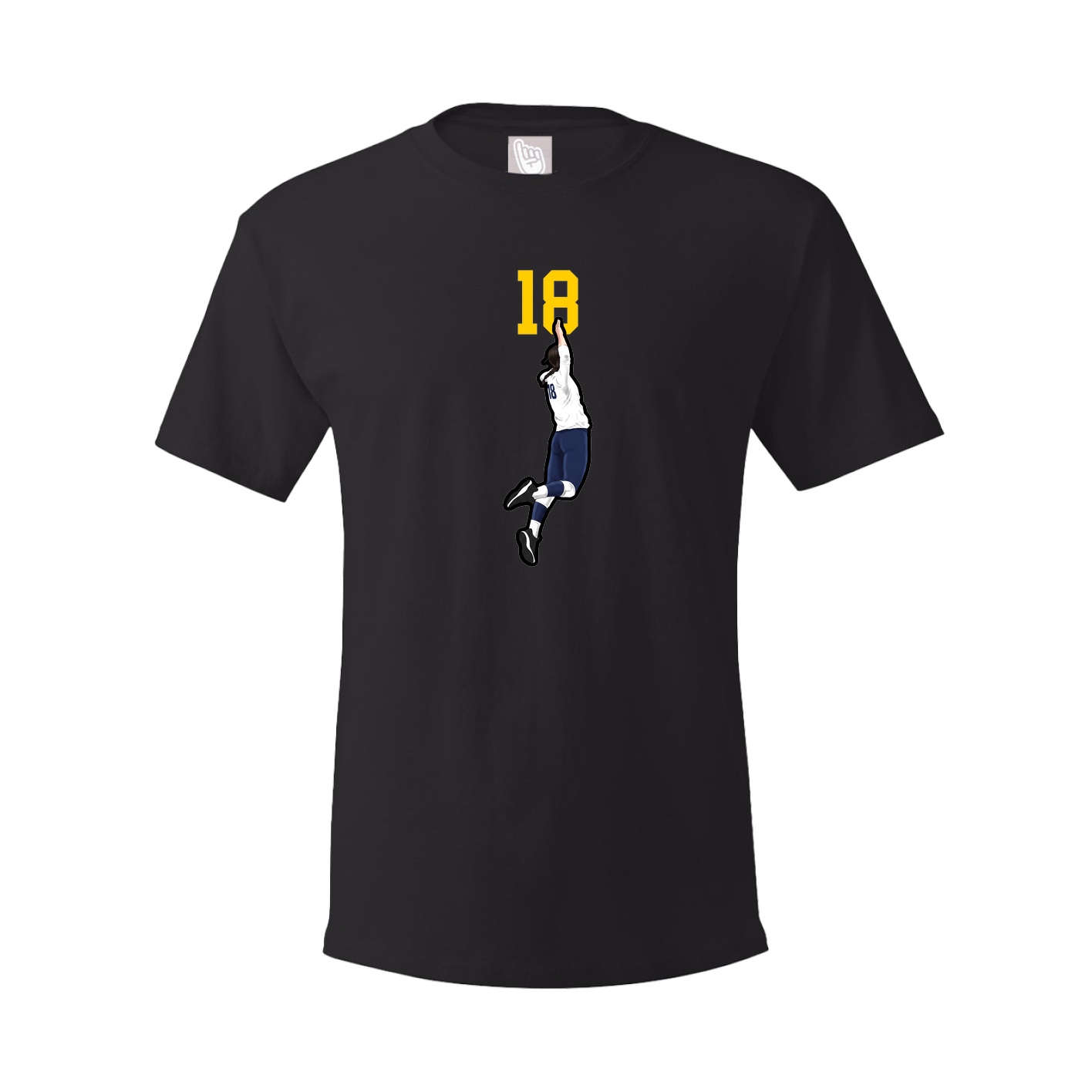 Youth Tee — Number Top in Black