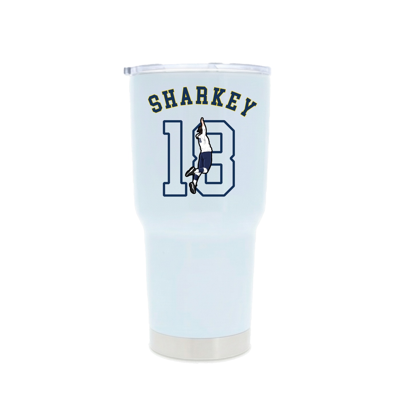 30oz Stainless Steel Tumbler — Shirsey Arch in White
