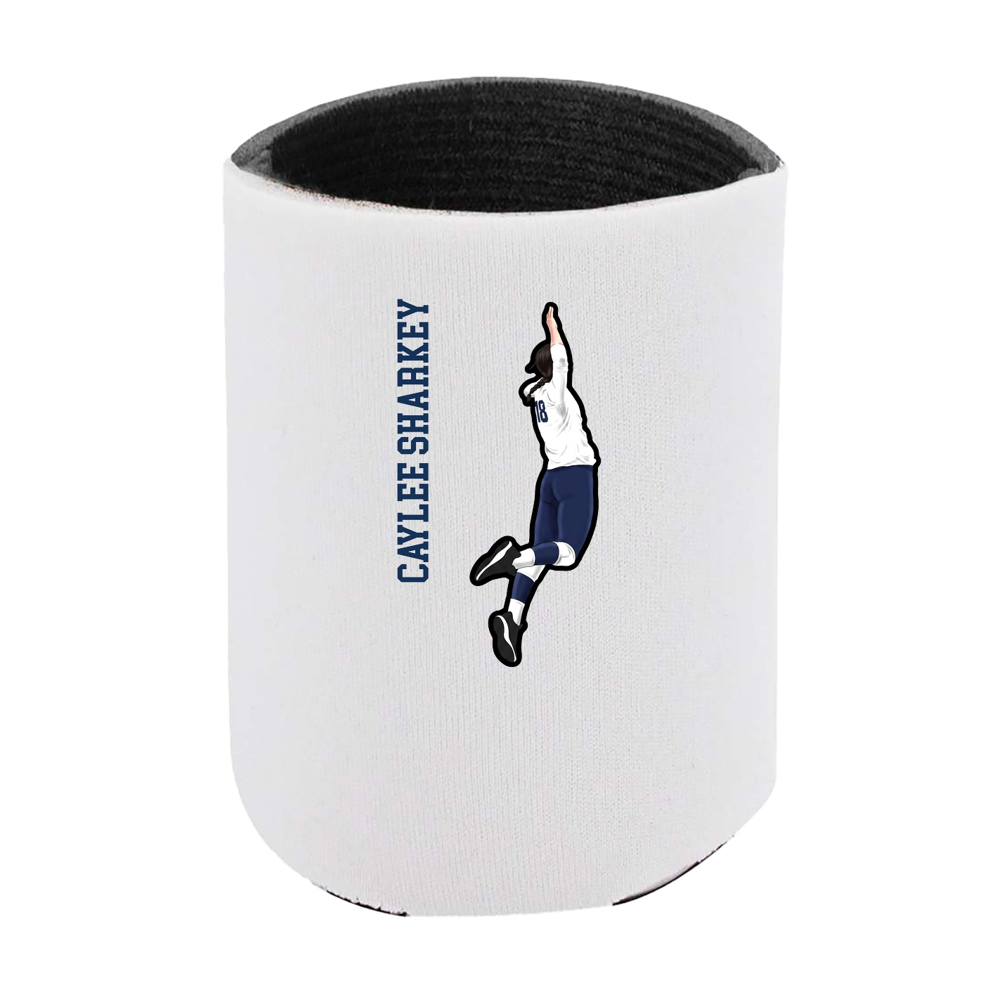Can Holder — Name Vertical in White