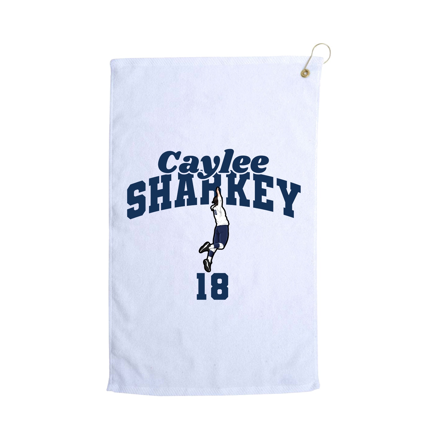 Golf Towel — Signature Arch in White