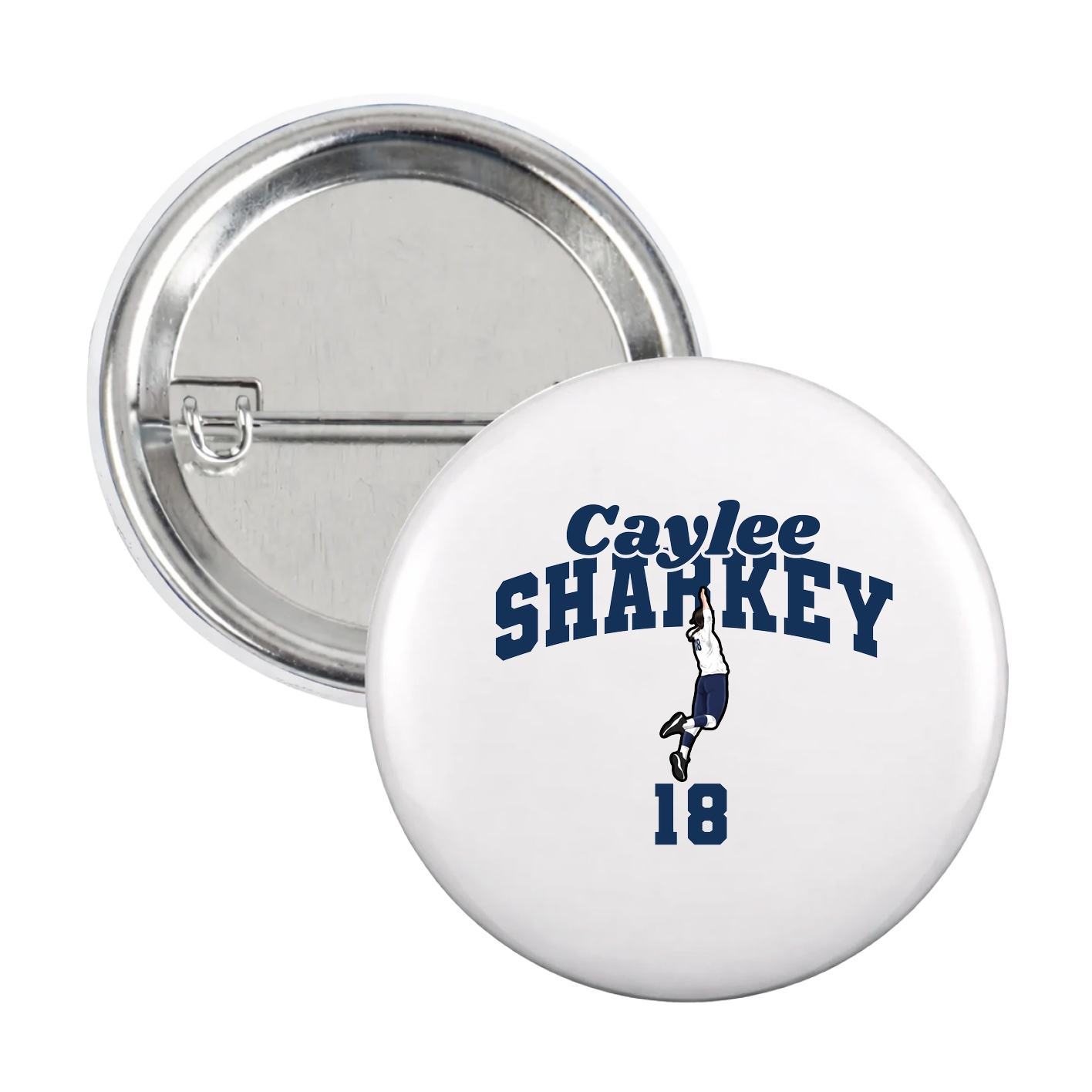 Game Day Button — Signature Arch in White
