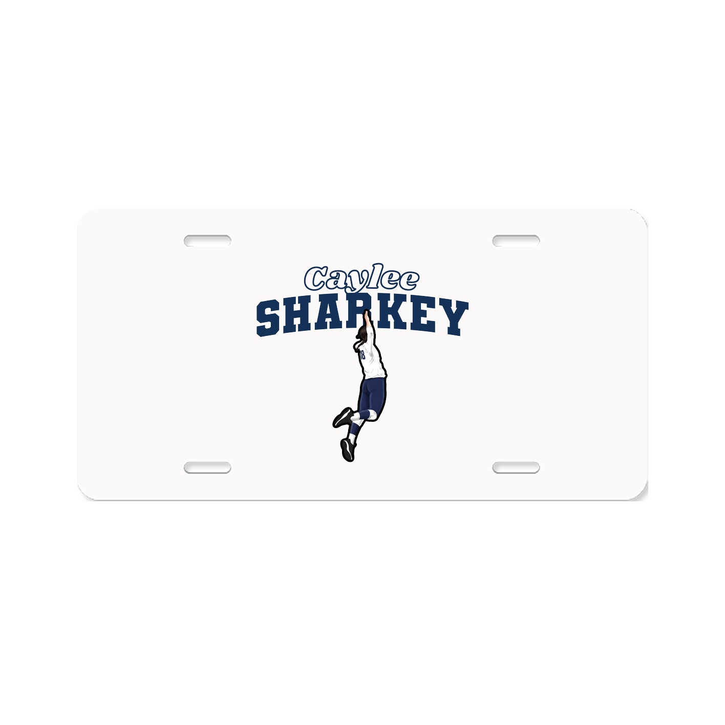 License Plate — Name Arch in Classic