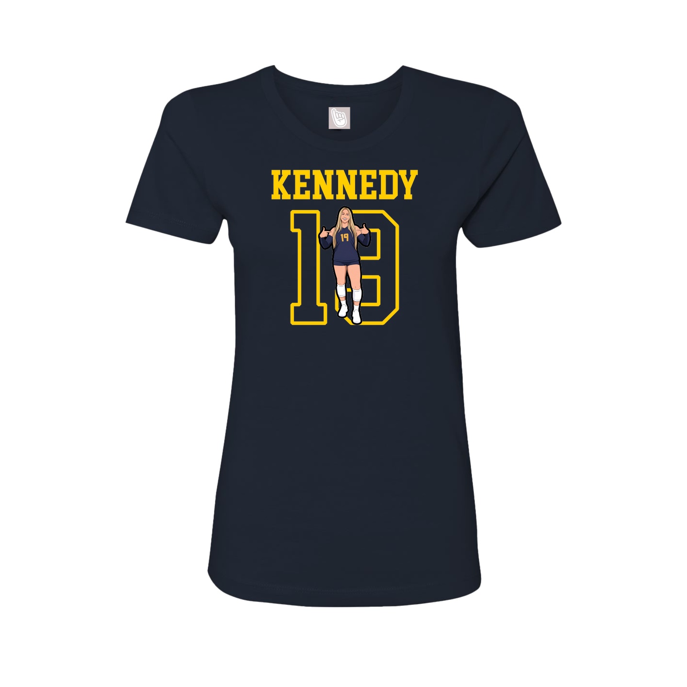 Fitted Women's Tee — Shirsey in Navy