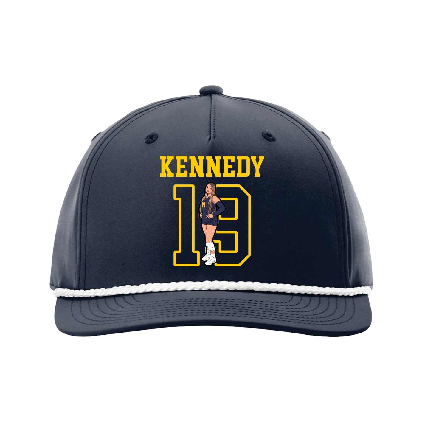 Five-Panel Classic Rope Cap — Shirsey in Navy