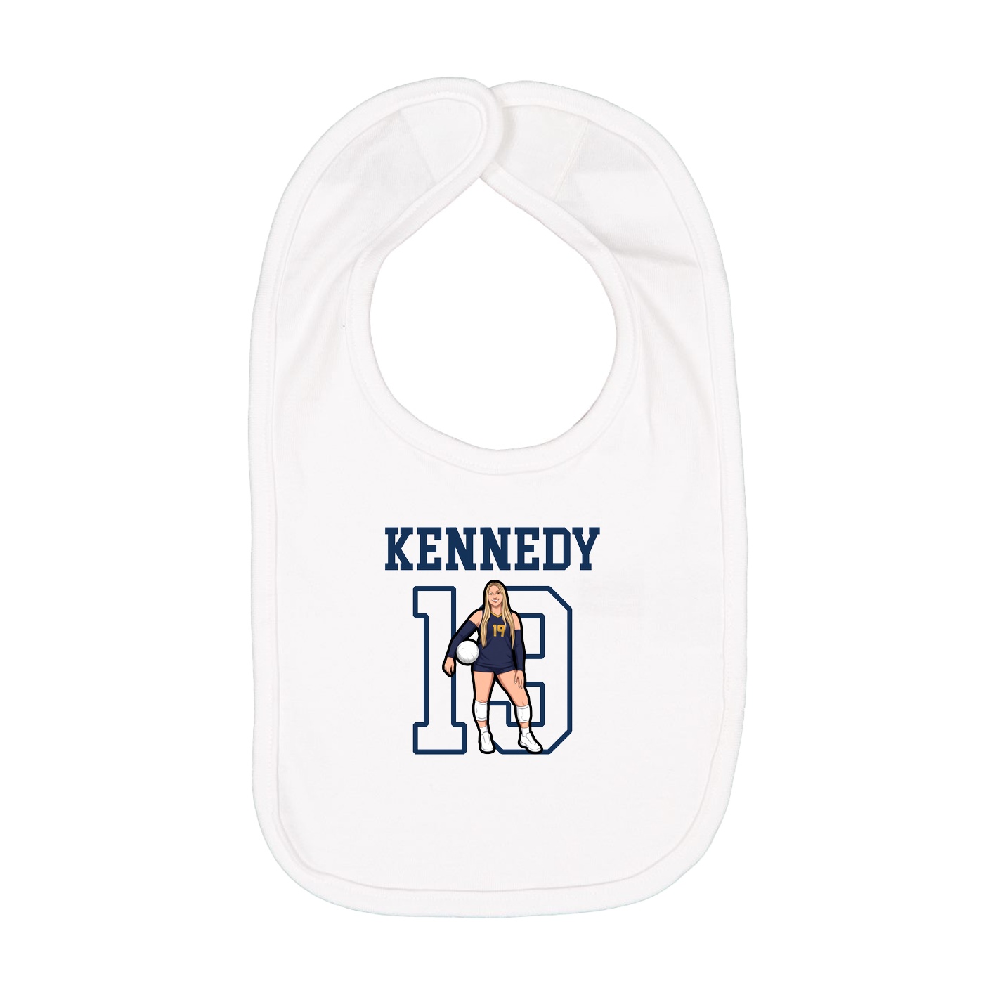 Infant Bib — Shirsey in White