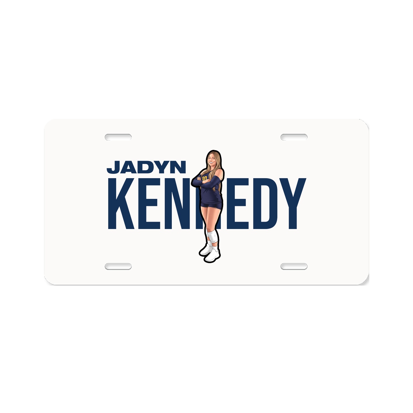 License Plate — Player Name in Classic