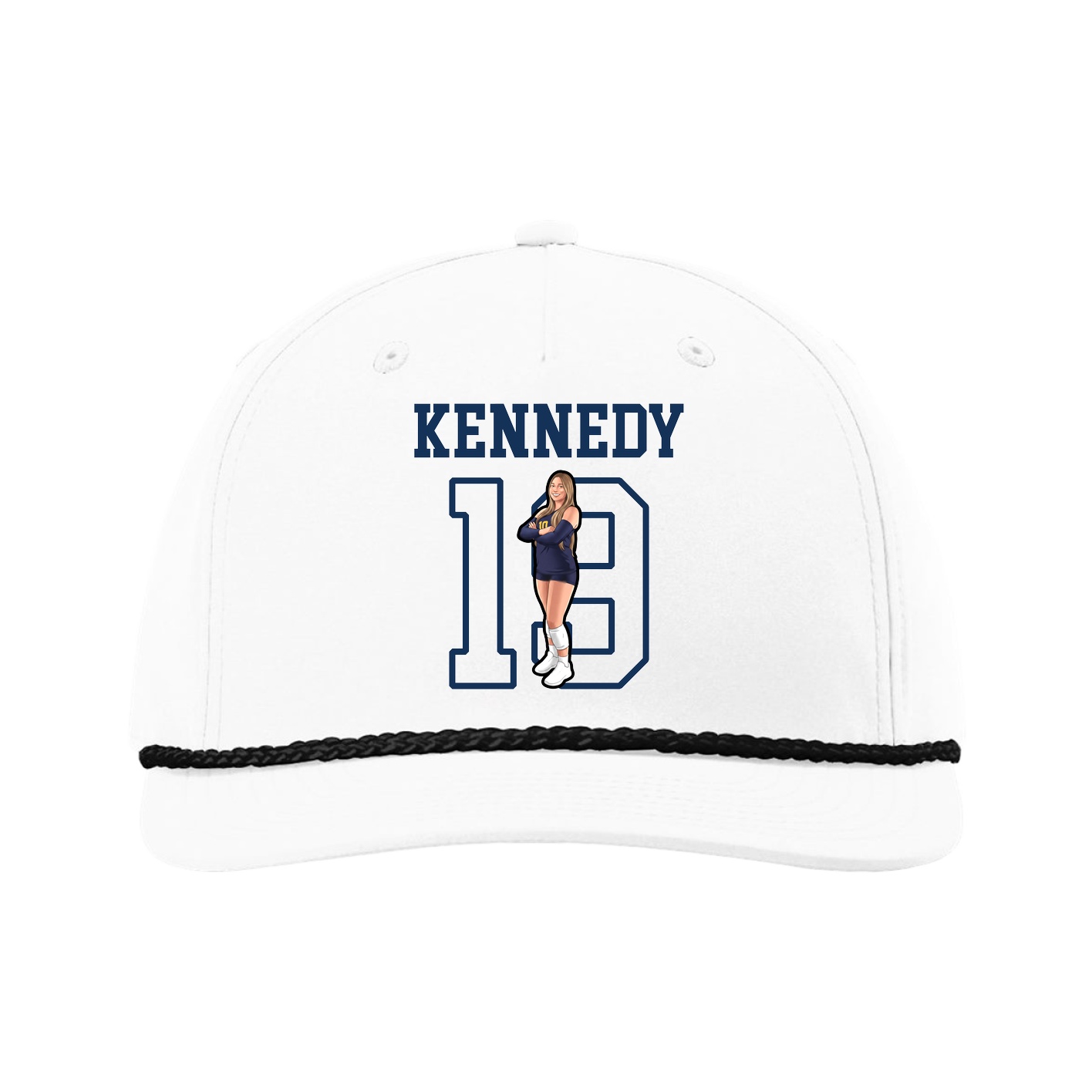 Five-Panel Classic Rope Cap — Shirsey in White