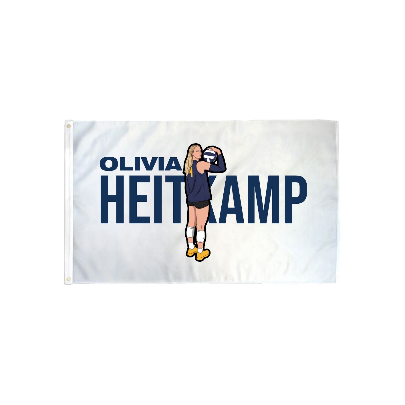 3x5 Flag — Player Name in Classic