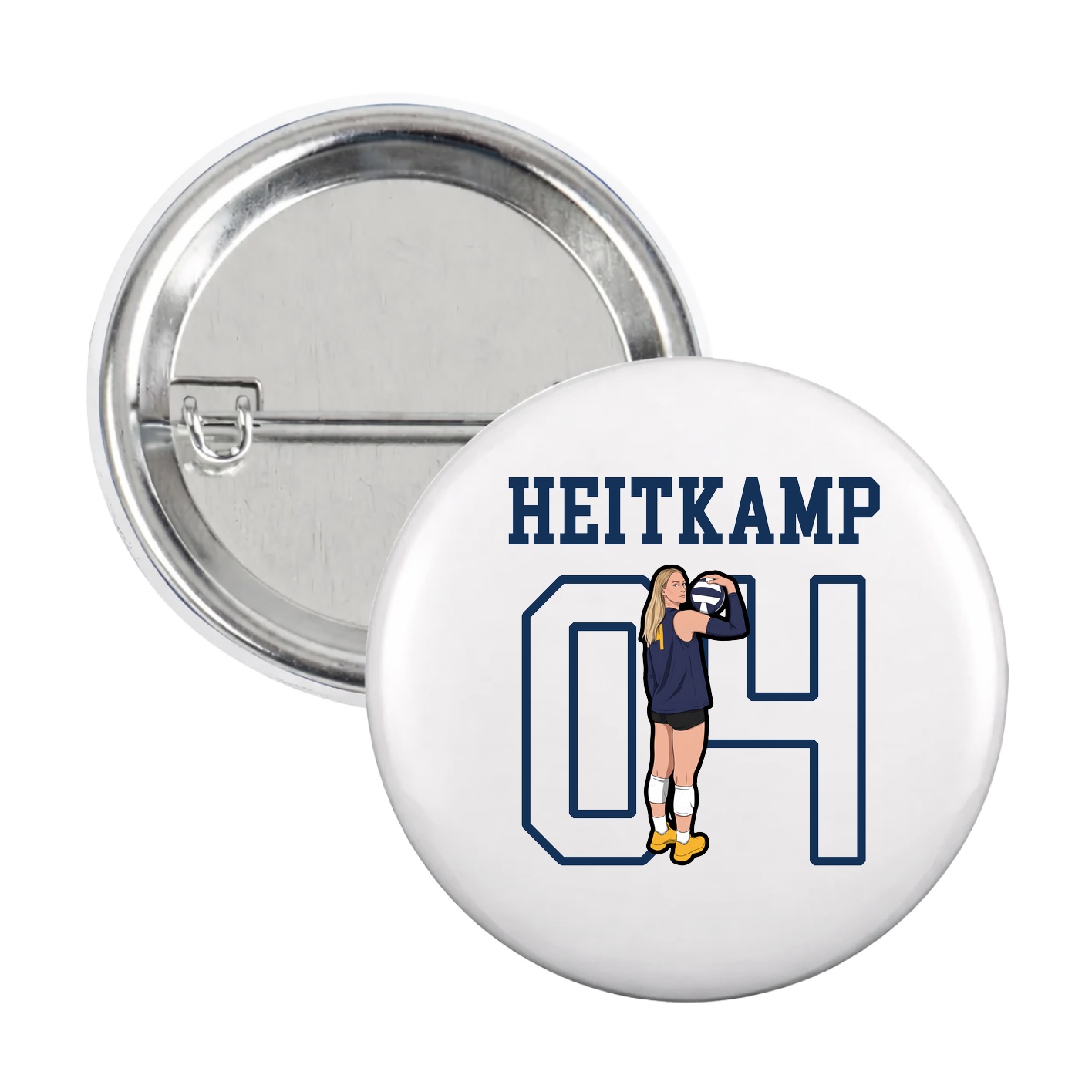 Game Day Button — Shirsey in White