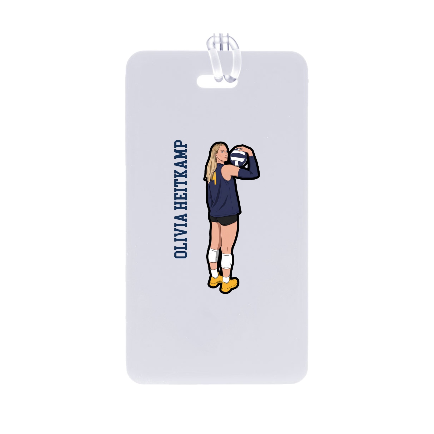 Bag Tag — Name Vertical in Classic