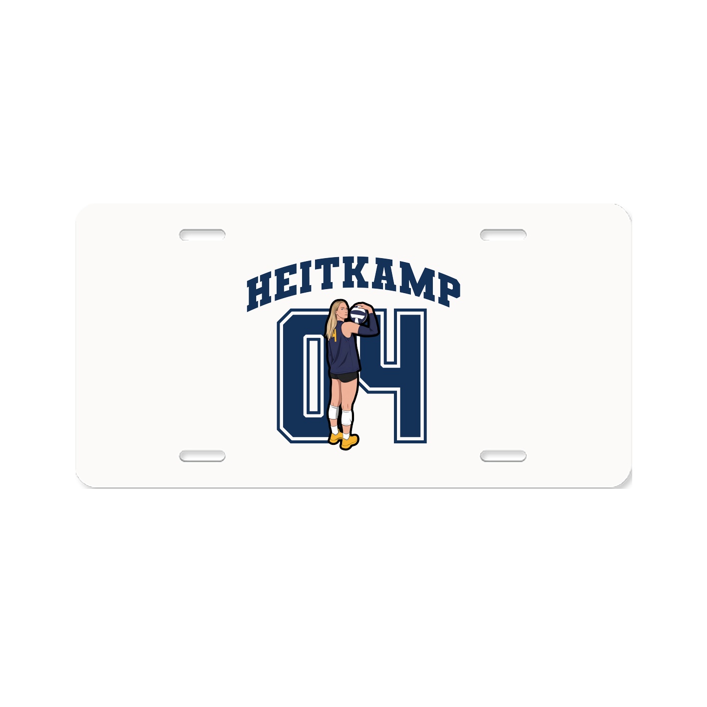 License Plate — Number in Classic