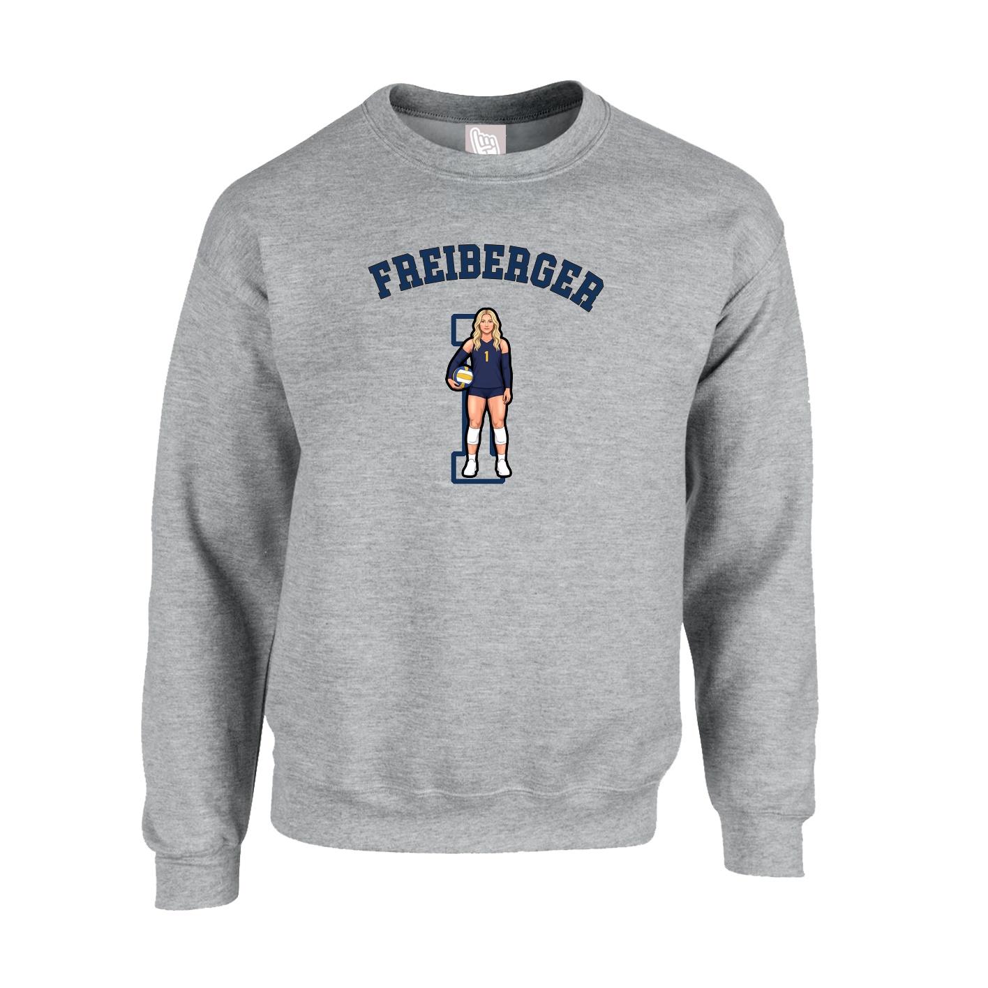 Fleece Crew — Shirsey Arch in Grey