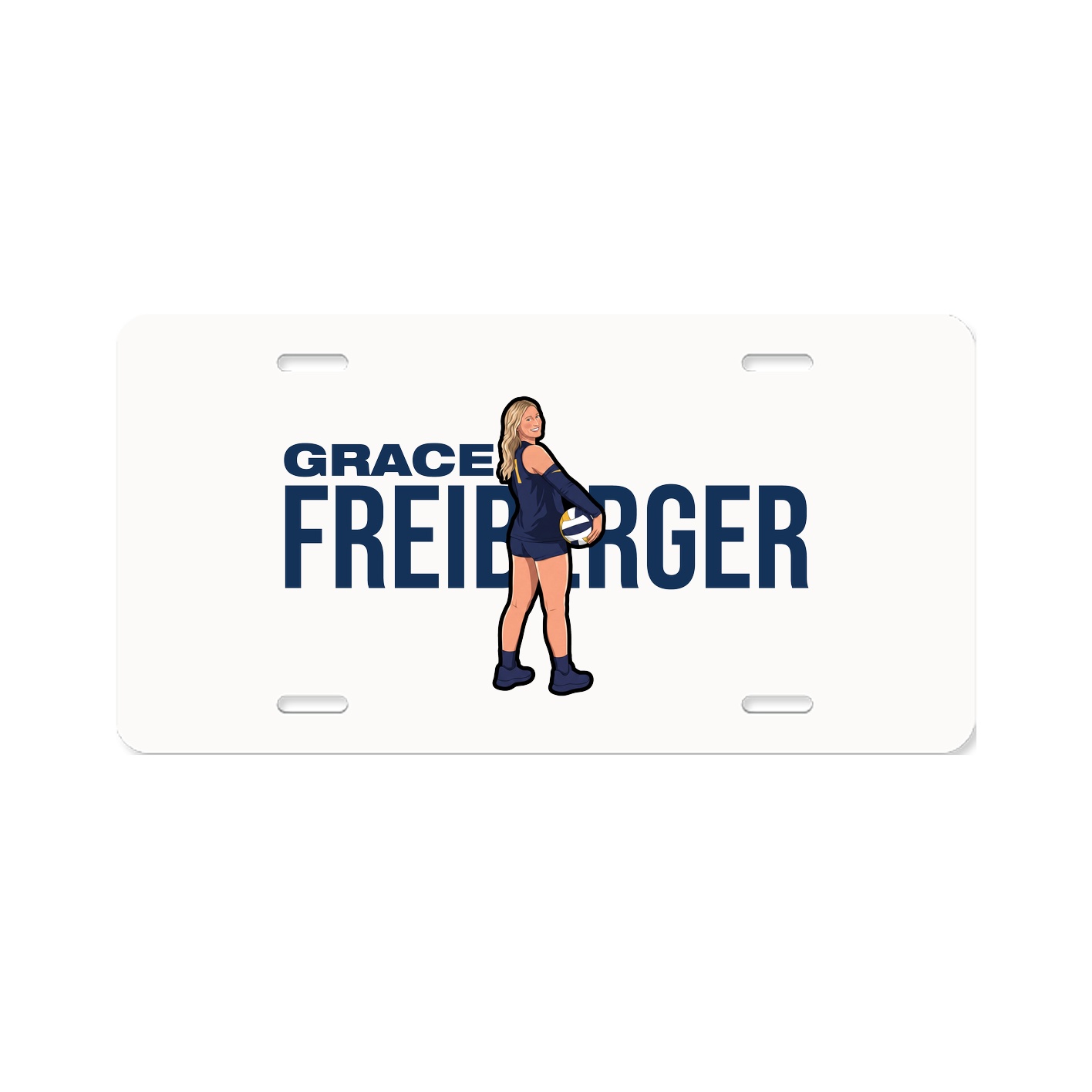 License Plate — Player Name in Classic