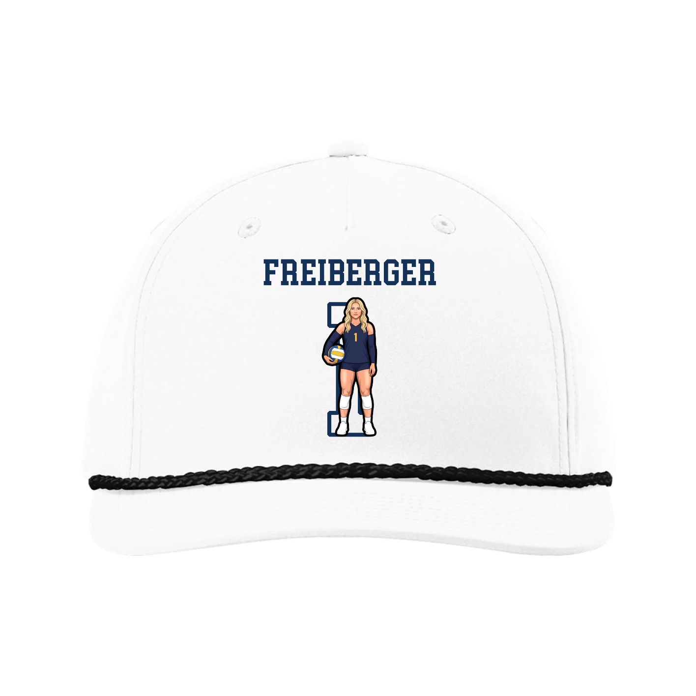 Five-Panel Classic Rope Cap — Shirsey in White