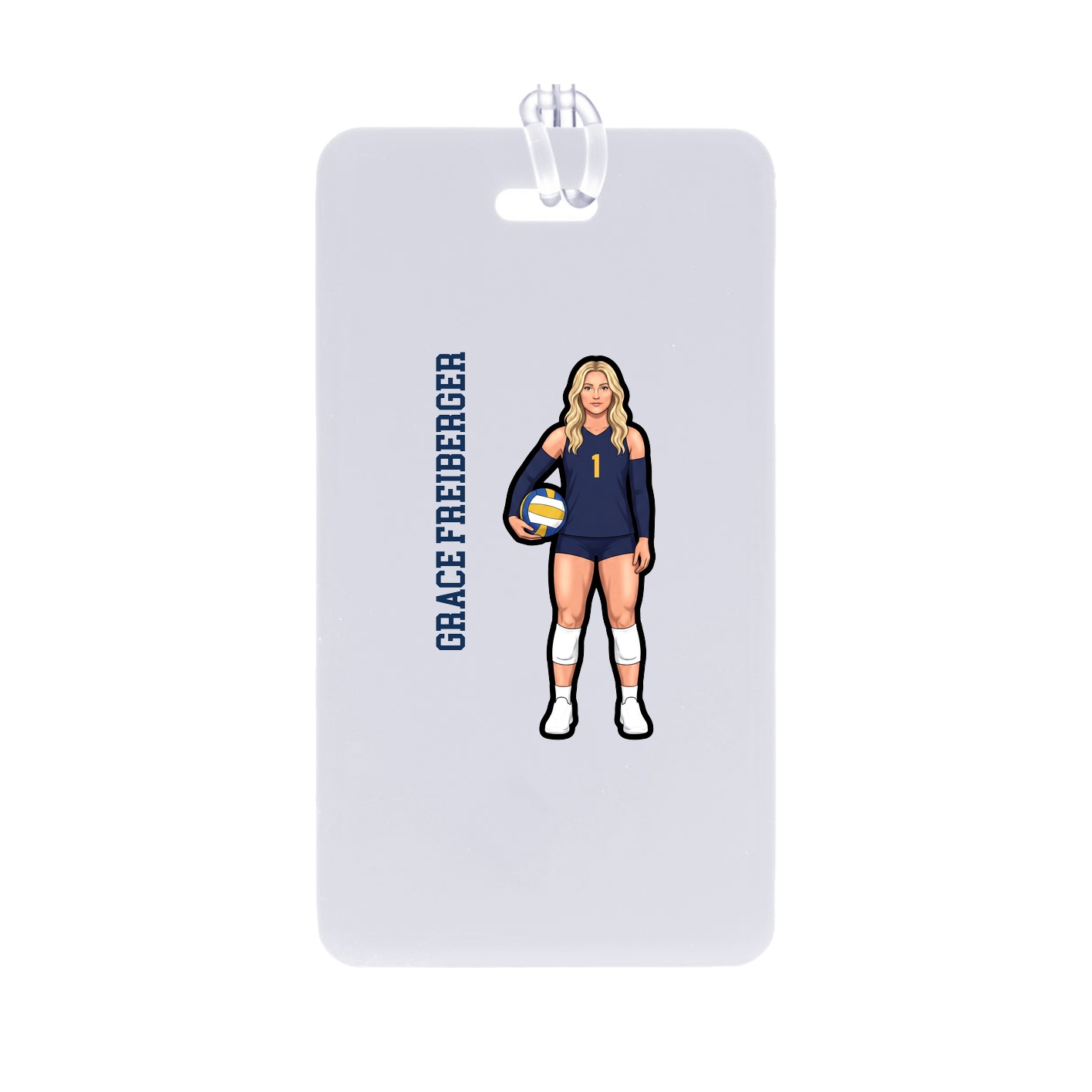 Bag Tag — Name Vertical in Classic