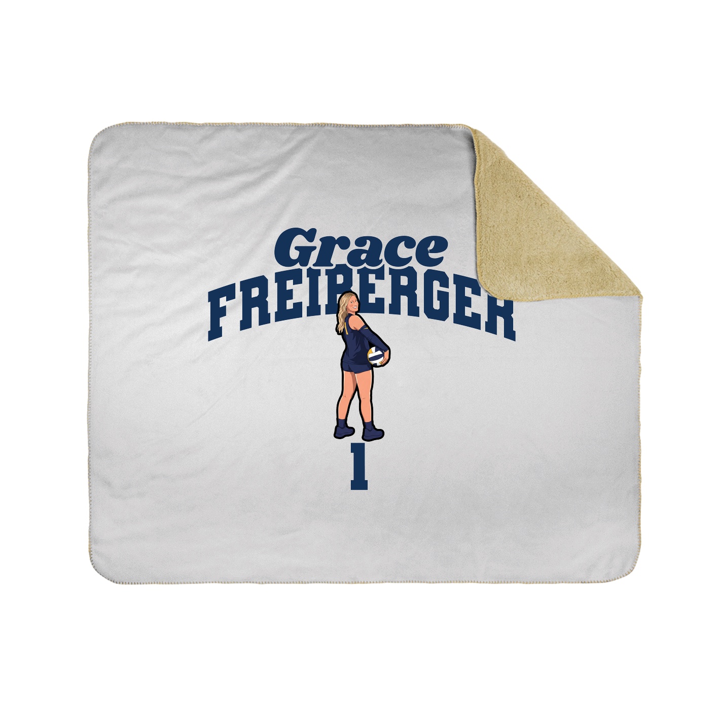 Throw Blanket — Signature Arch in White