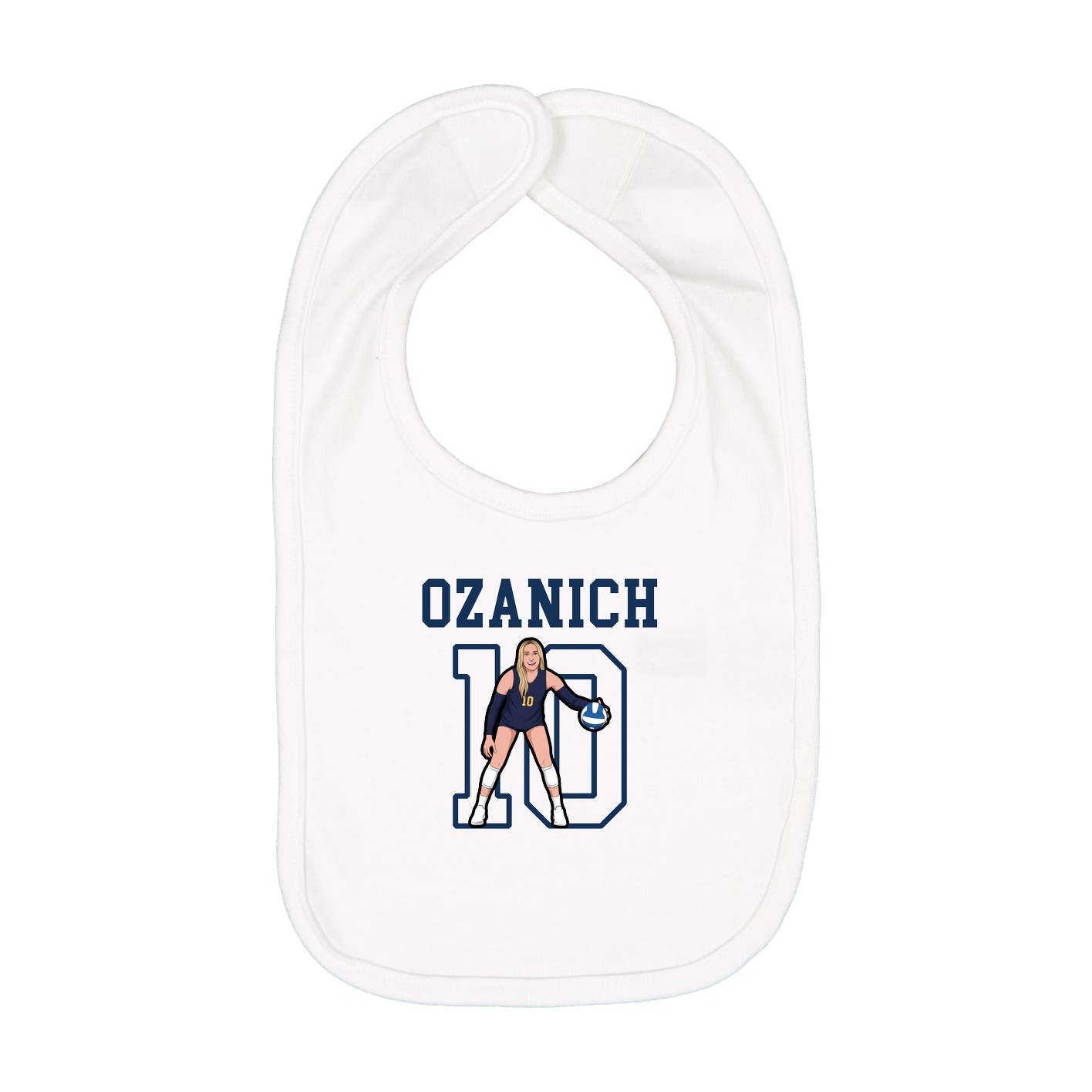 Infant Bib — Shirsey in White