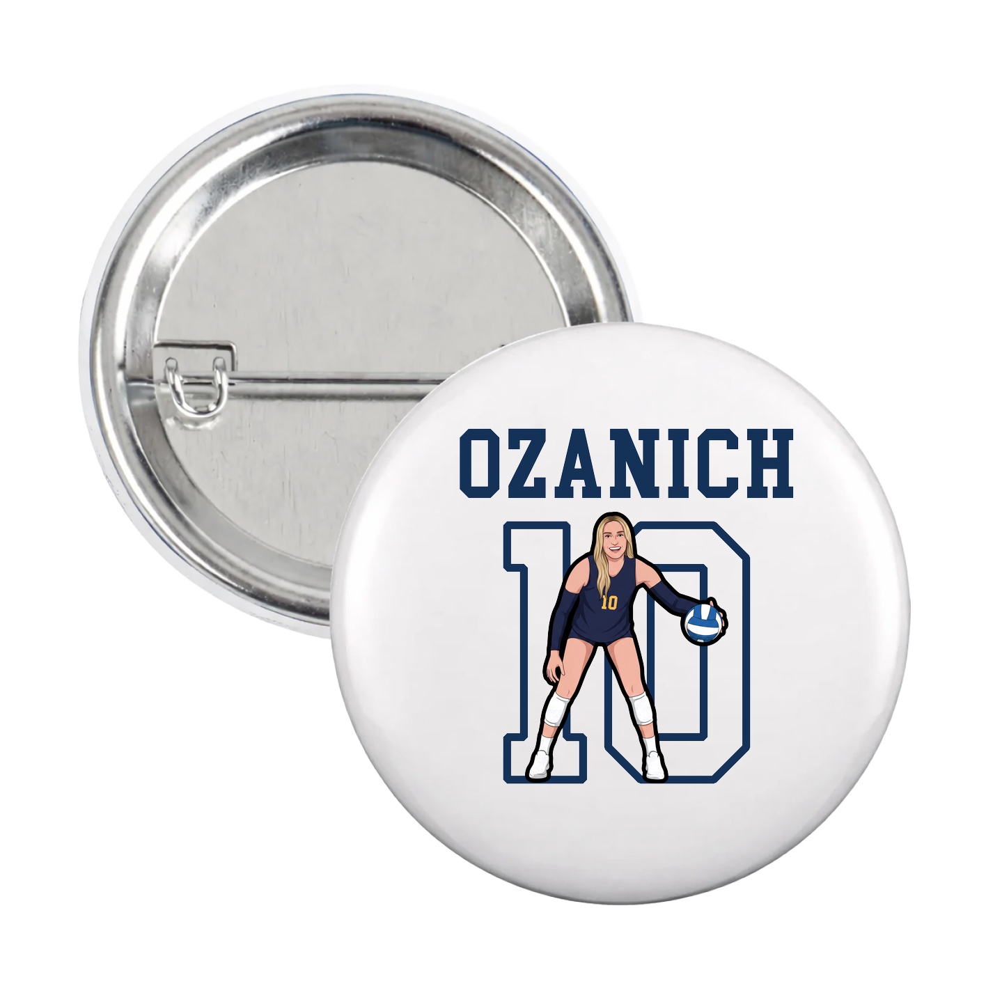 Game Day Button — Shirsey in White