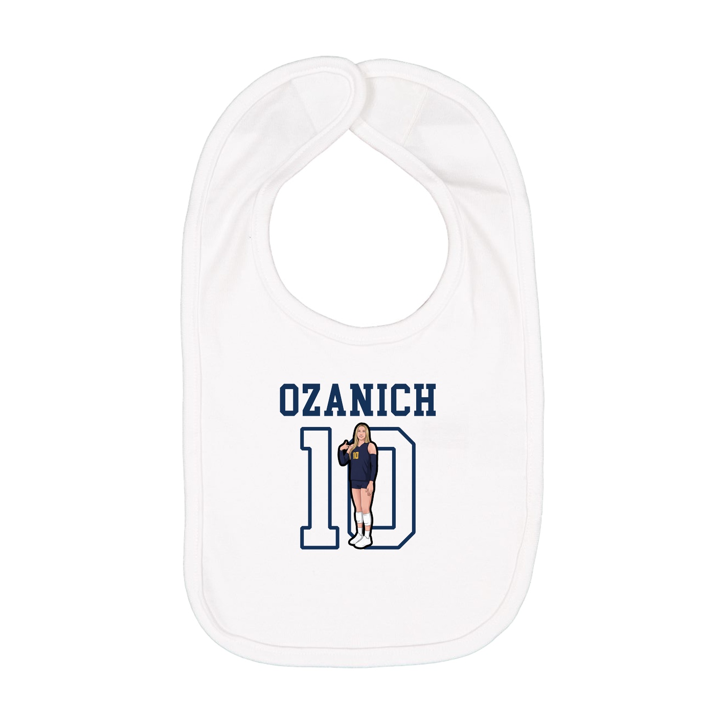 Infant Bib — Shirsey in White