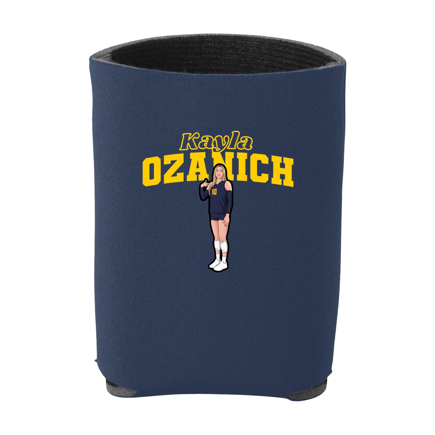 Can Holder — Name Arch in Navy