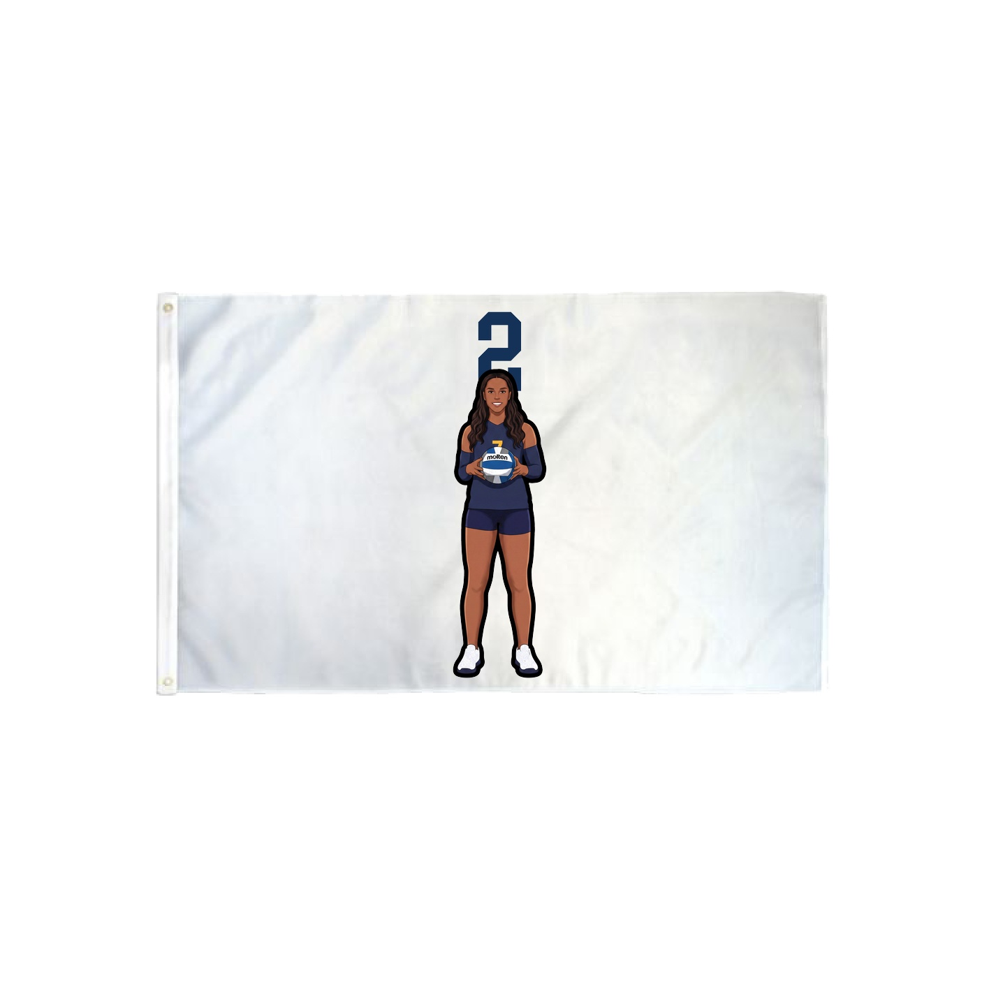 3x5 Flag — Number Top in Classic