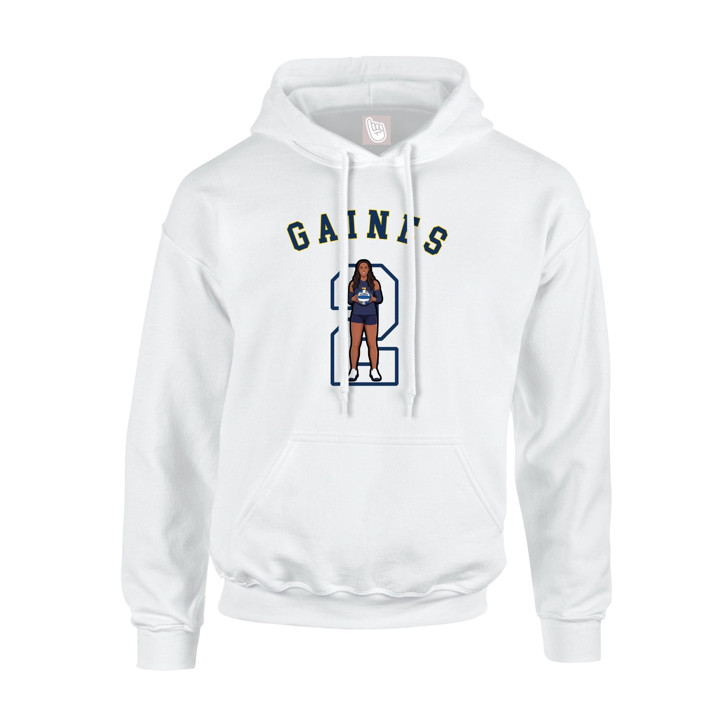 Youth Hoodie — Shirsey Arch in White
