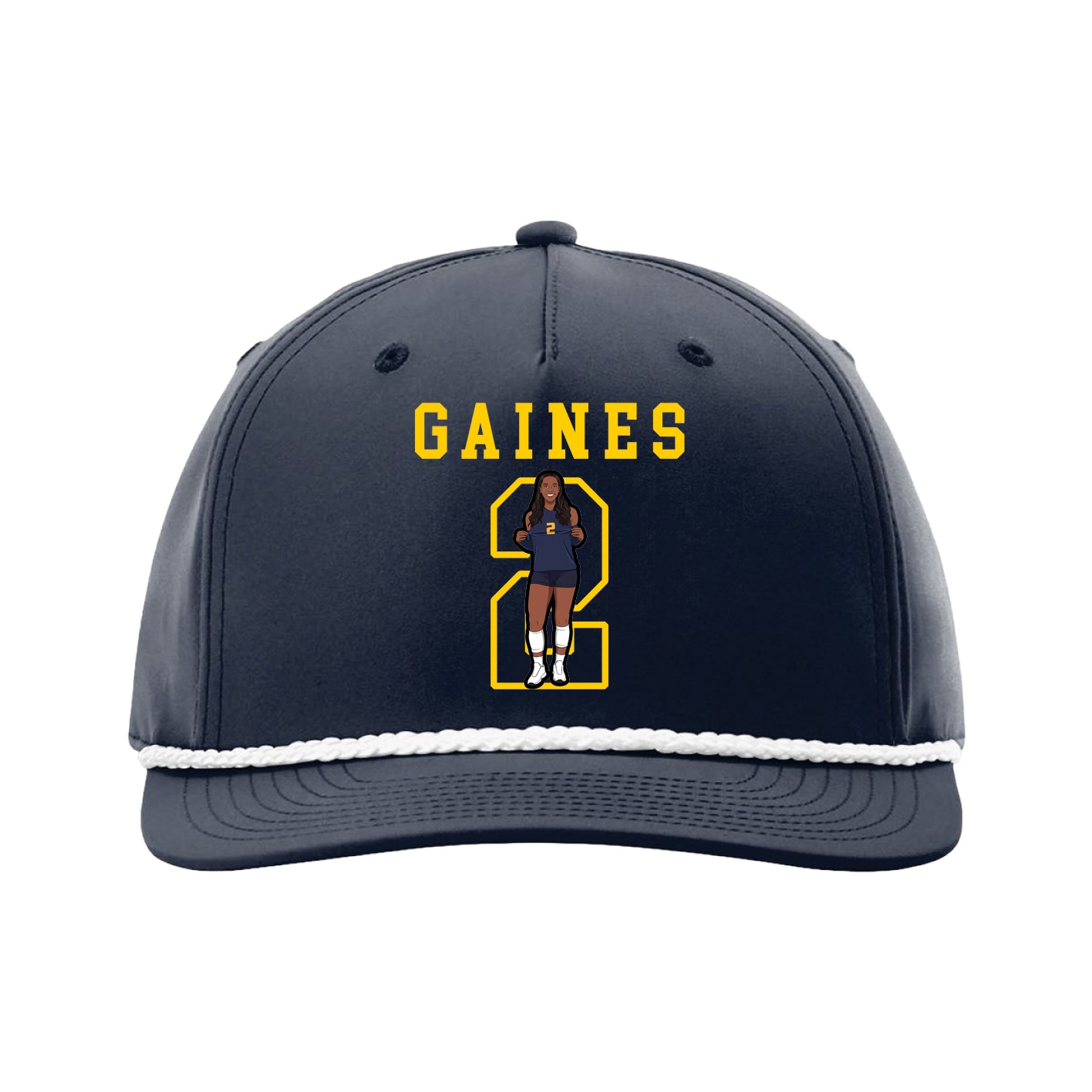Five-Panel Classic Rope Cap — Shirsey in Navy