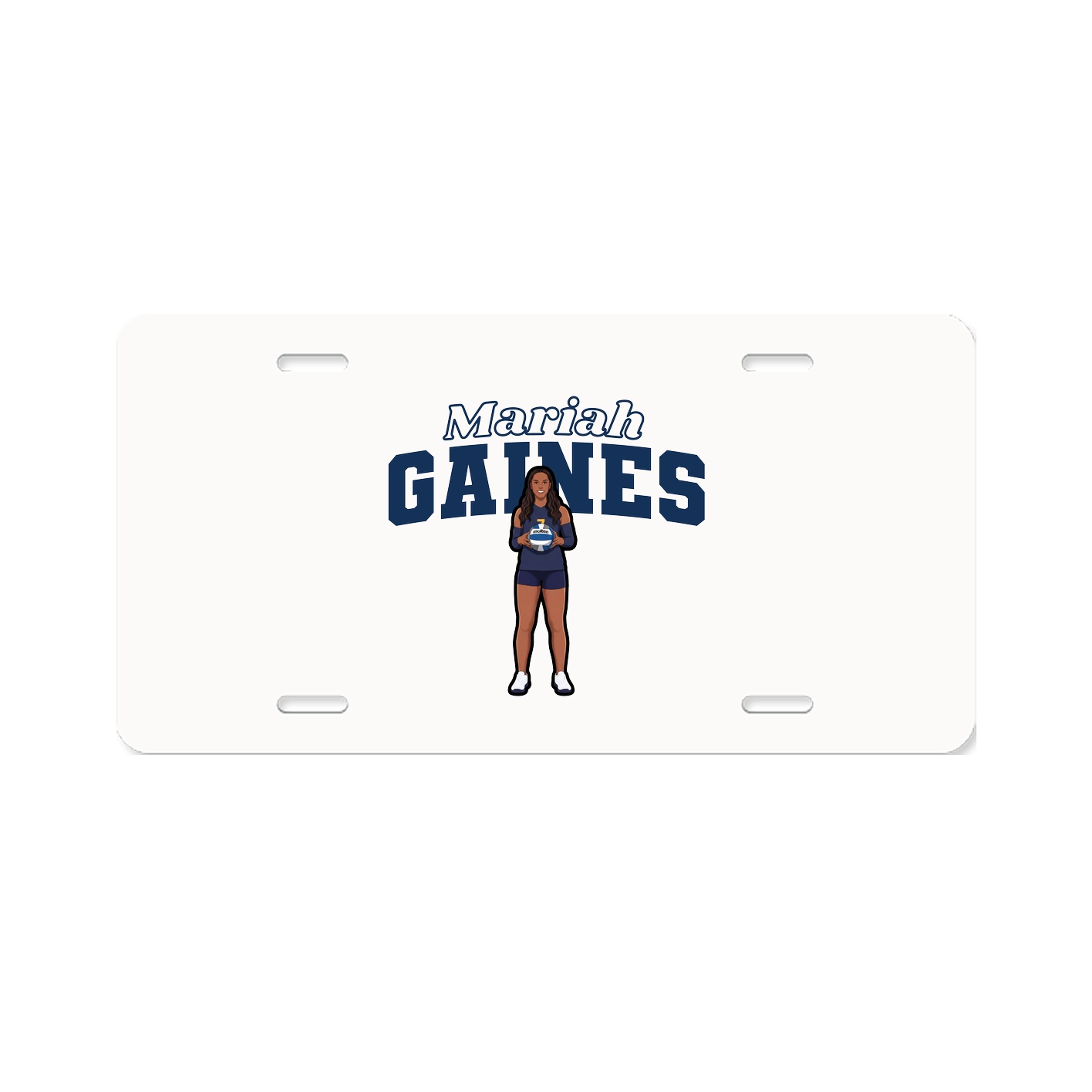 License Plate — Name Arch in Classic