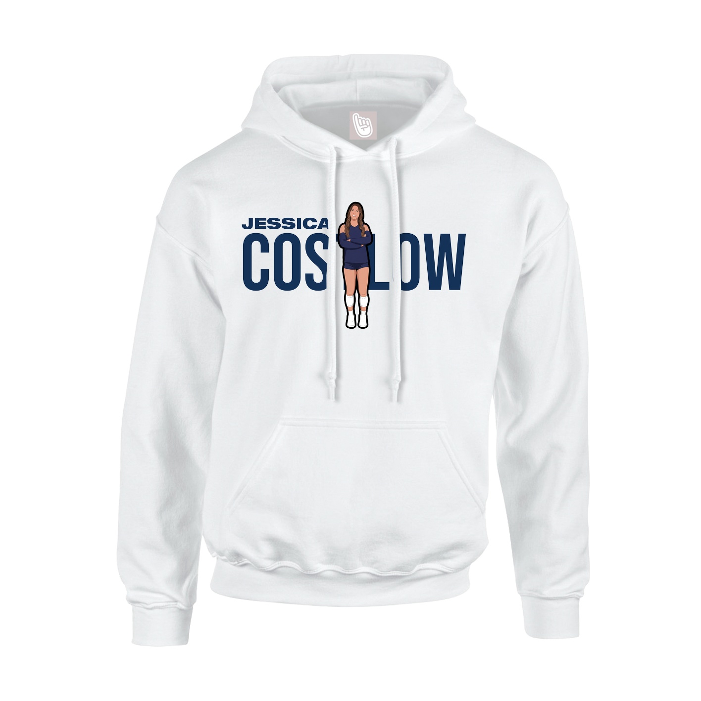 Hoodie — Player Name in White