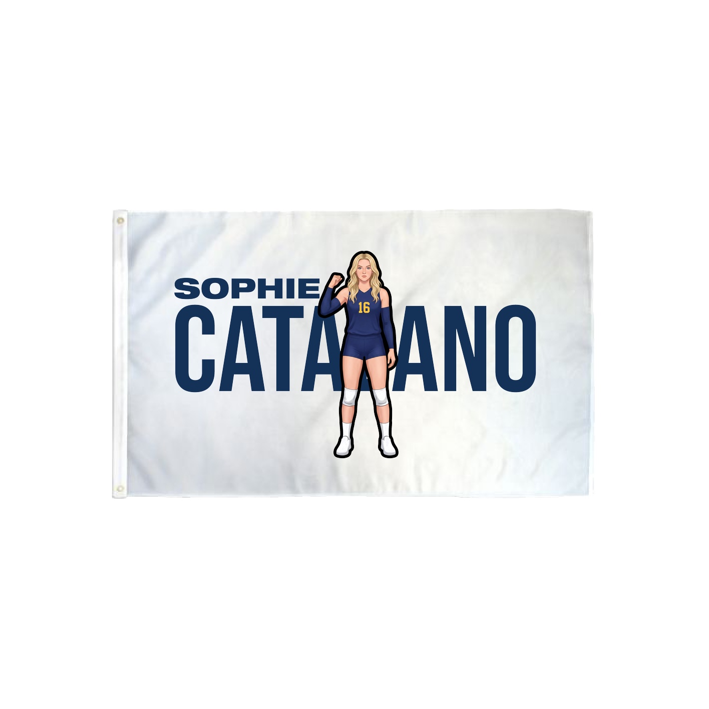 3x5 Flag — Player Name in Classic