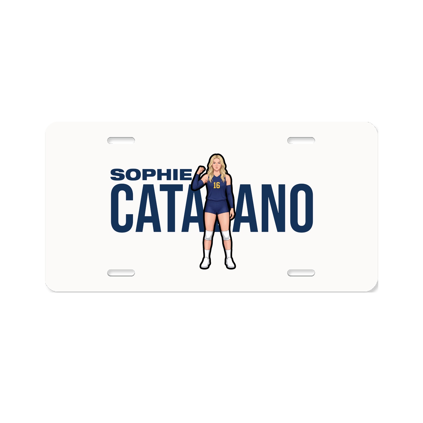 License Plate — Player Name in Classic