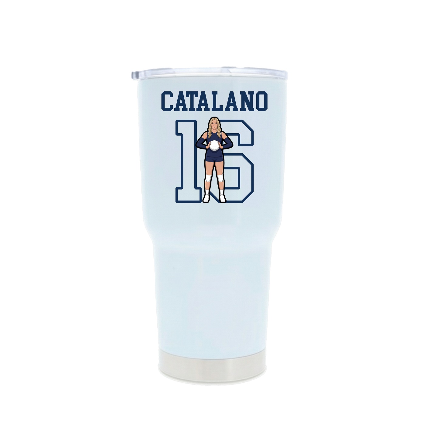 30oz Stainless Steel Tumbler — Shirsey in White