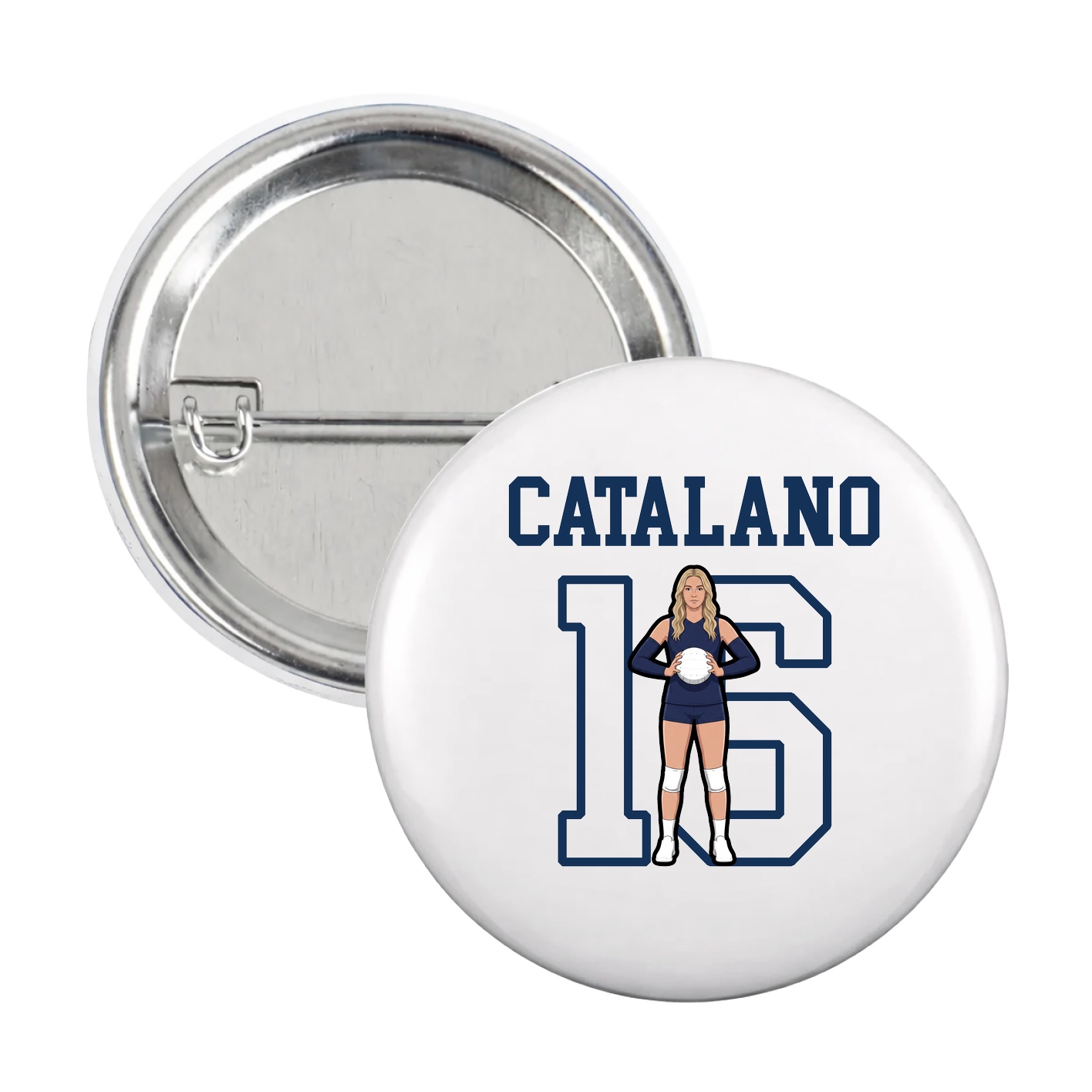 Game Day Button — Shirsey in White