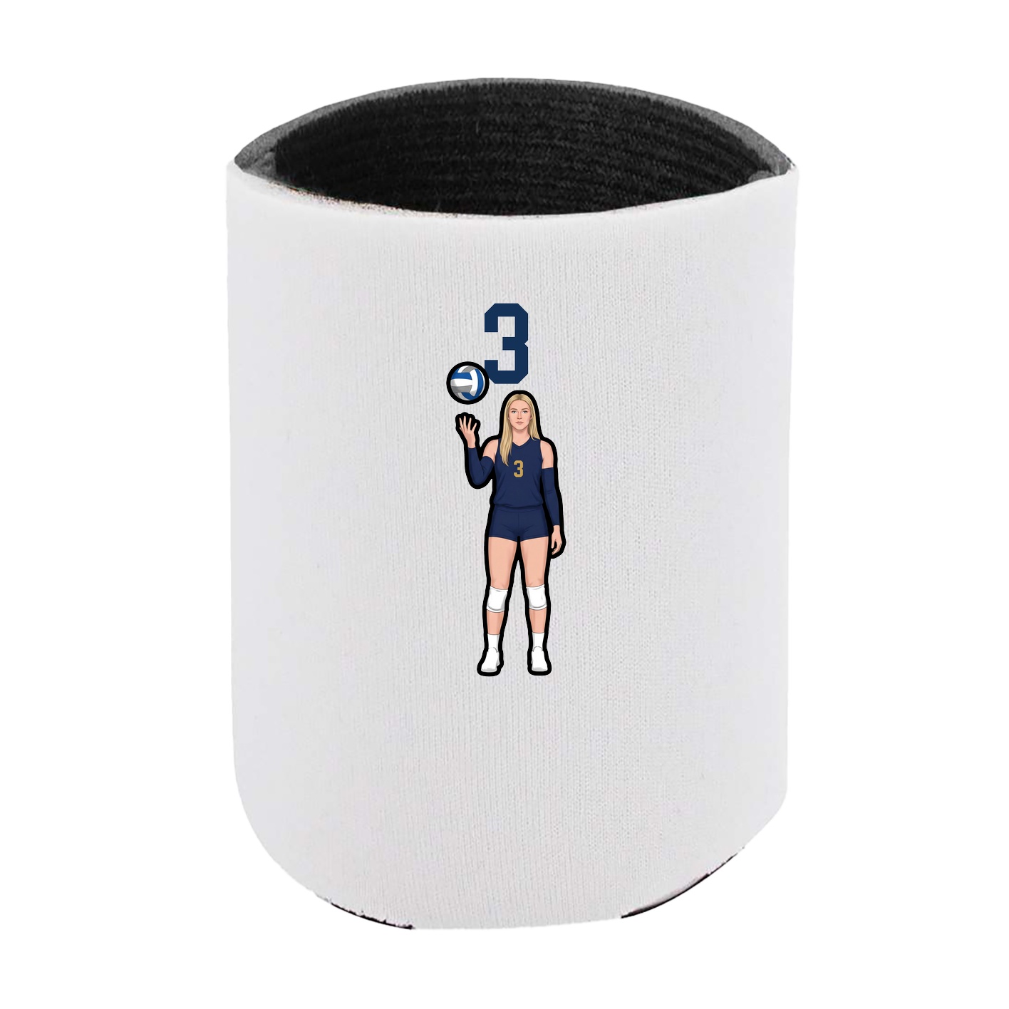 Can Holder — Number Top in White