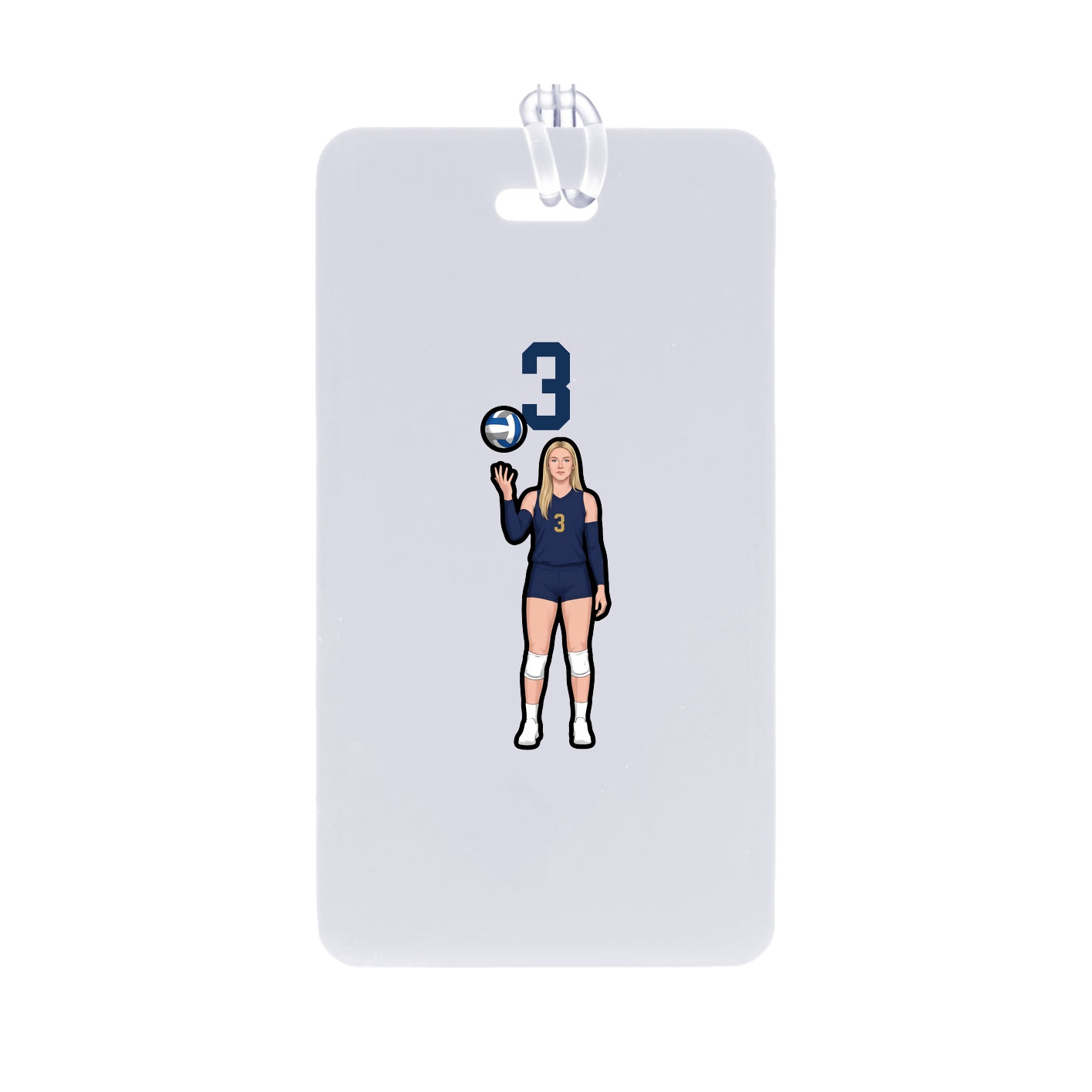 Bag Tag — Number Top in Classic